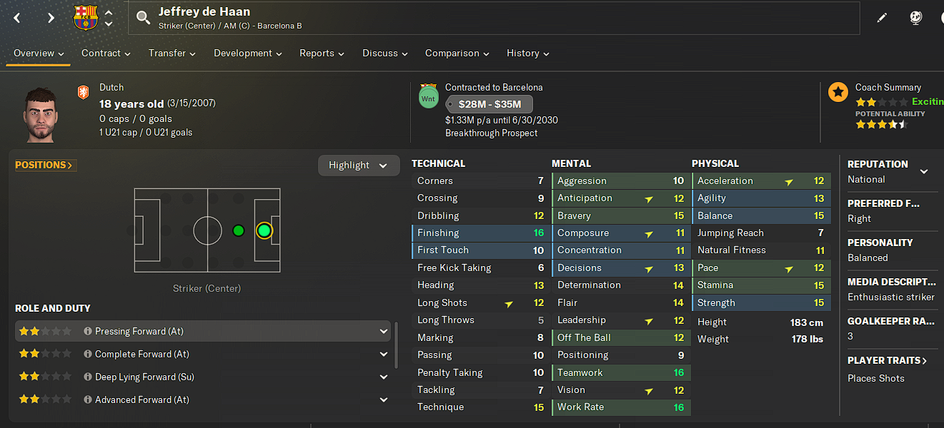 Jeffrey de Haan player screenshot