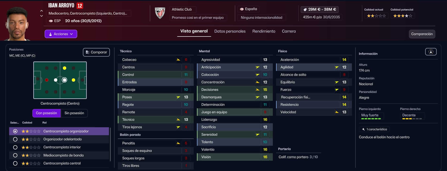 Iban Arroyo player screenshot