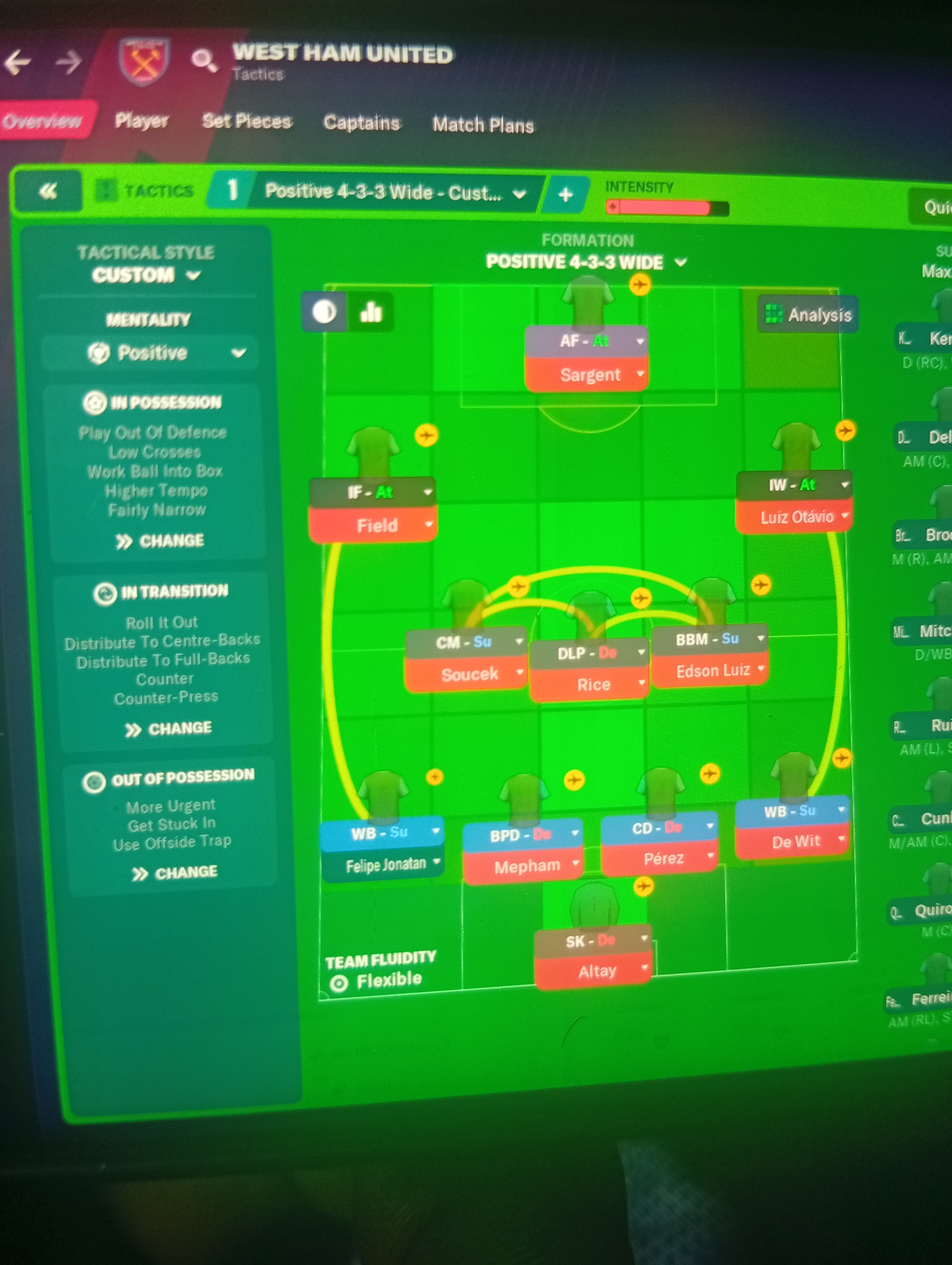 4-3-3 Wide tactic