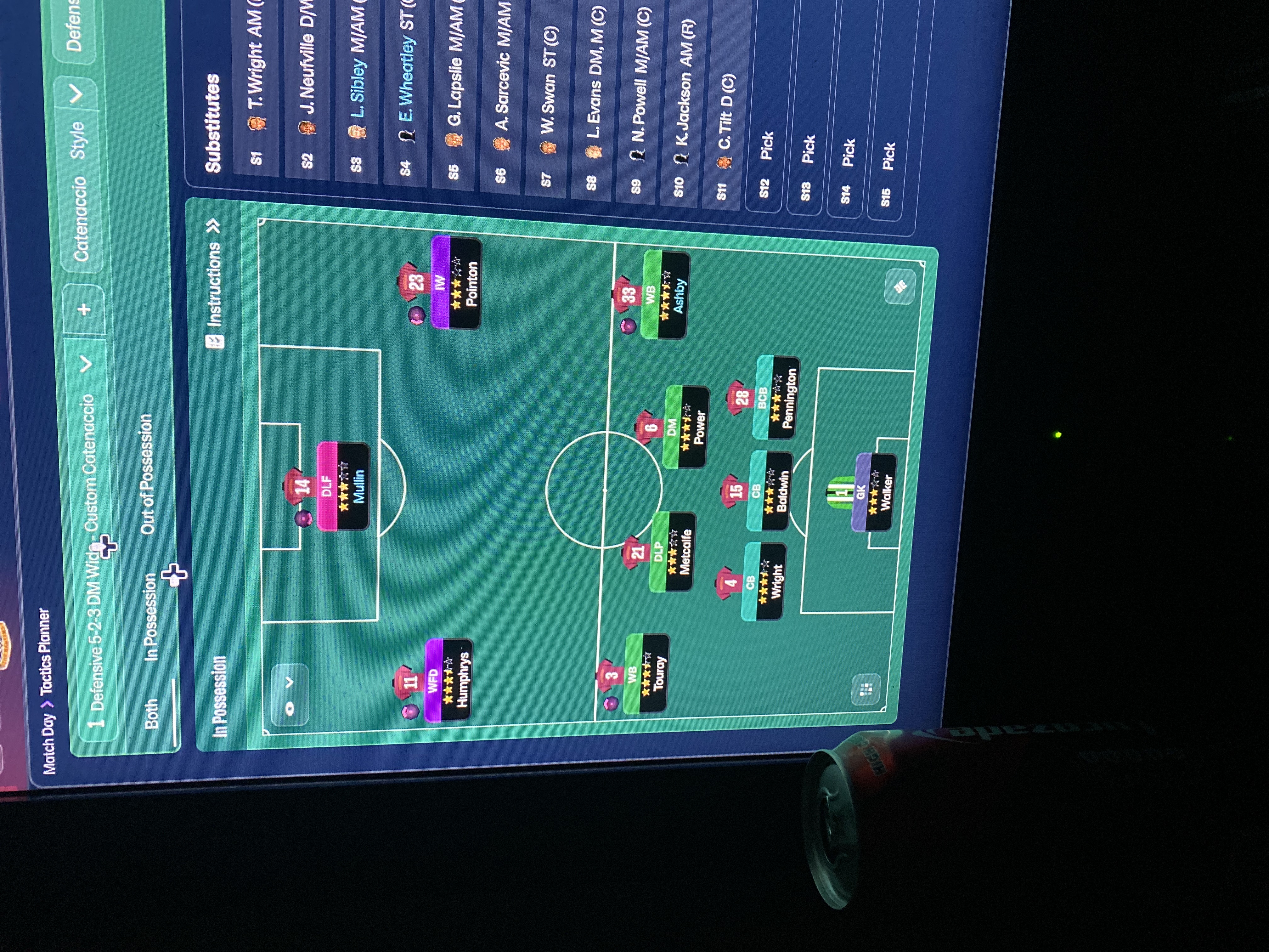 5-2-3 DM Wide tactic