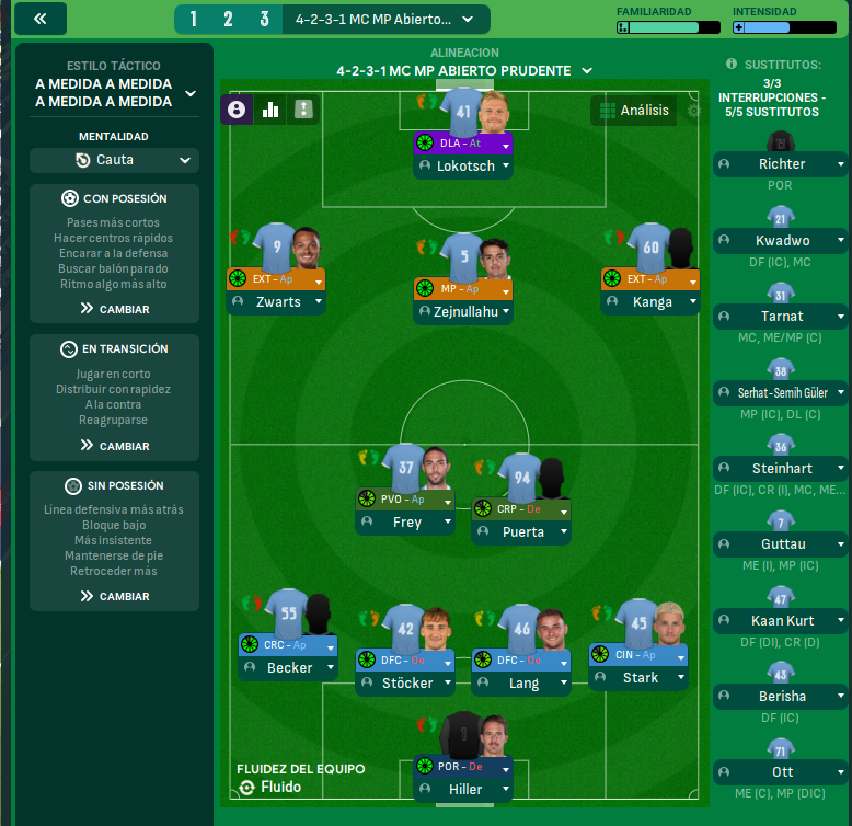 4-2-3-1 tactic screenshot
