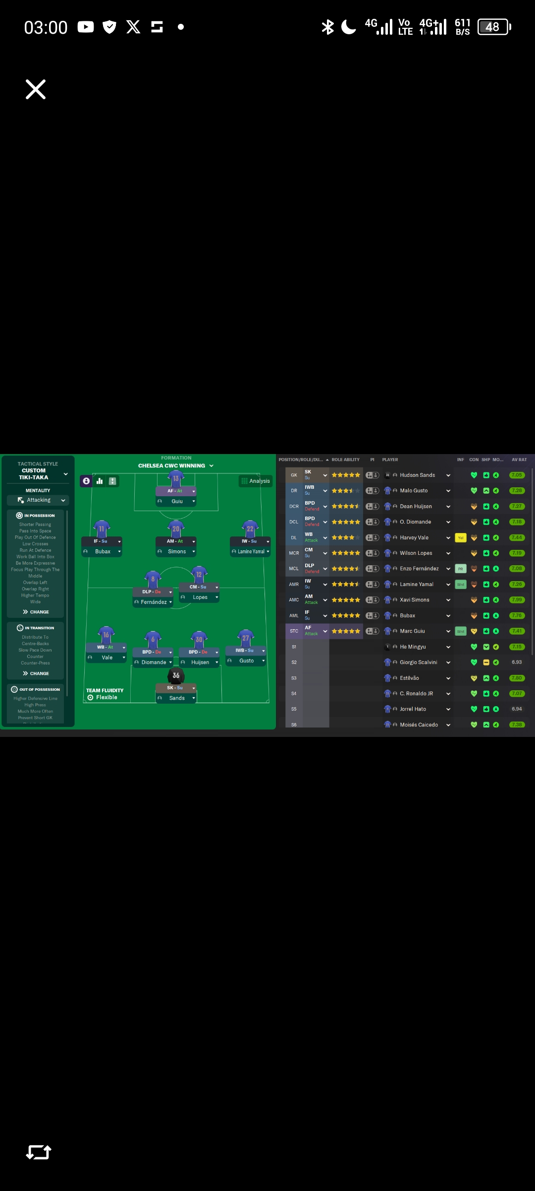 4-2-3-1 Wide tactic screenshot