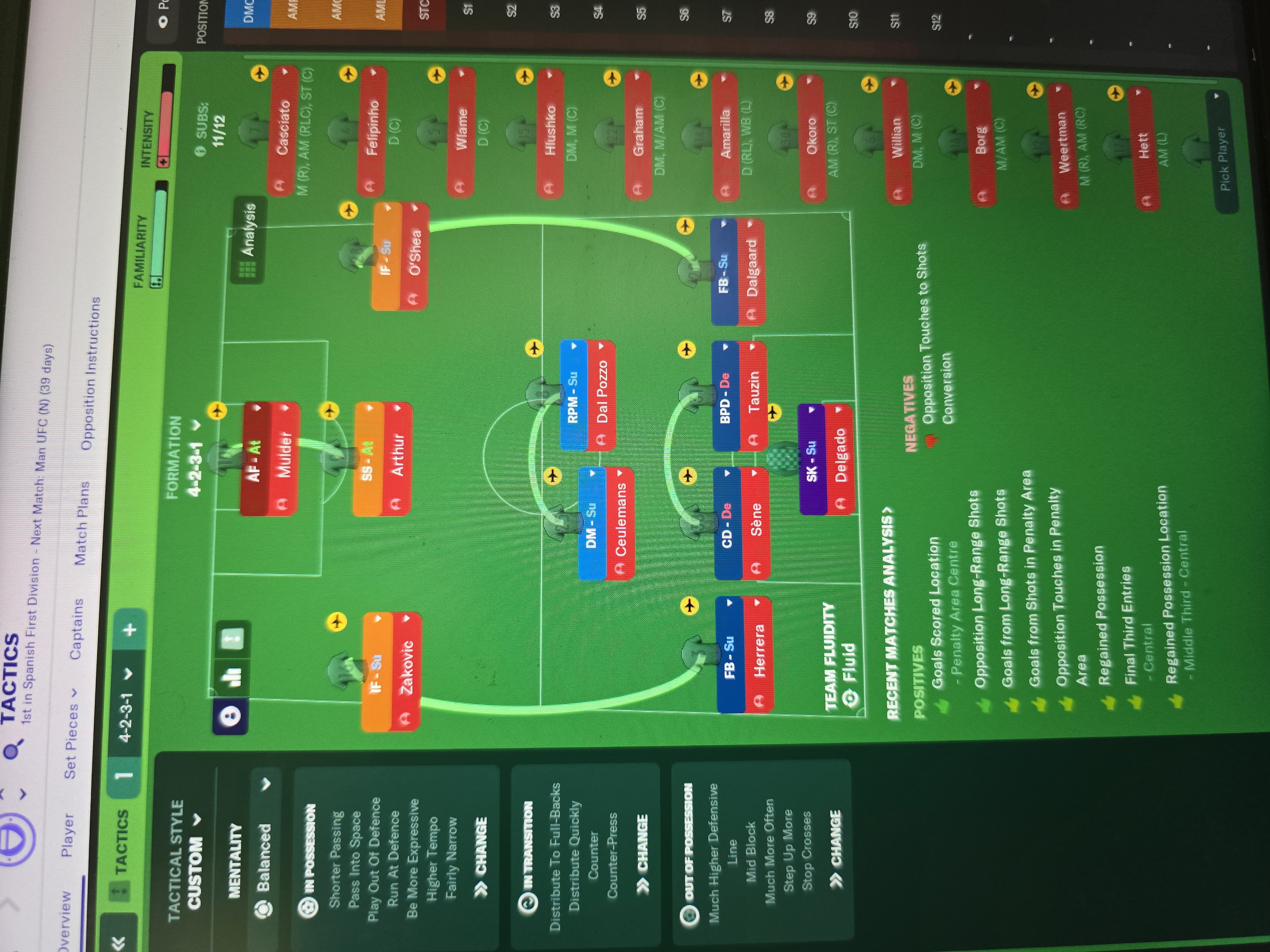 4-2-3-1 tactic screenshot