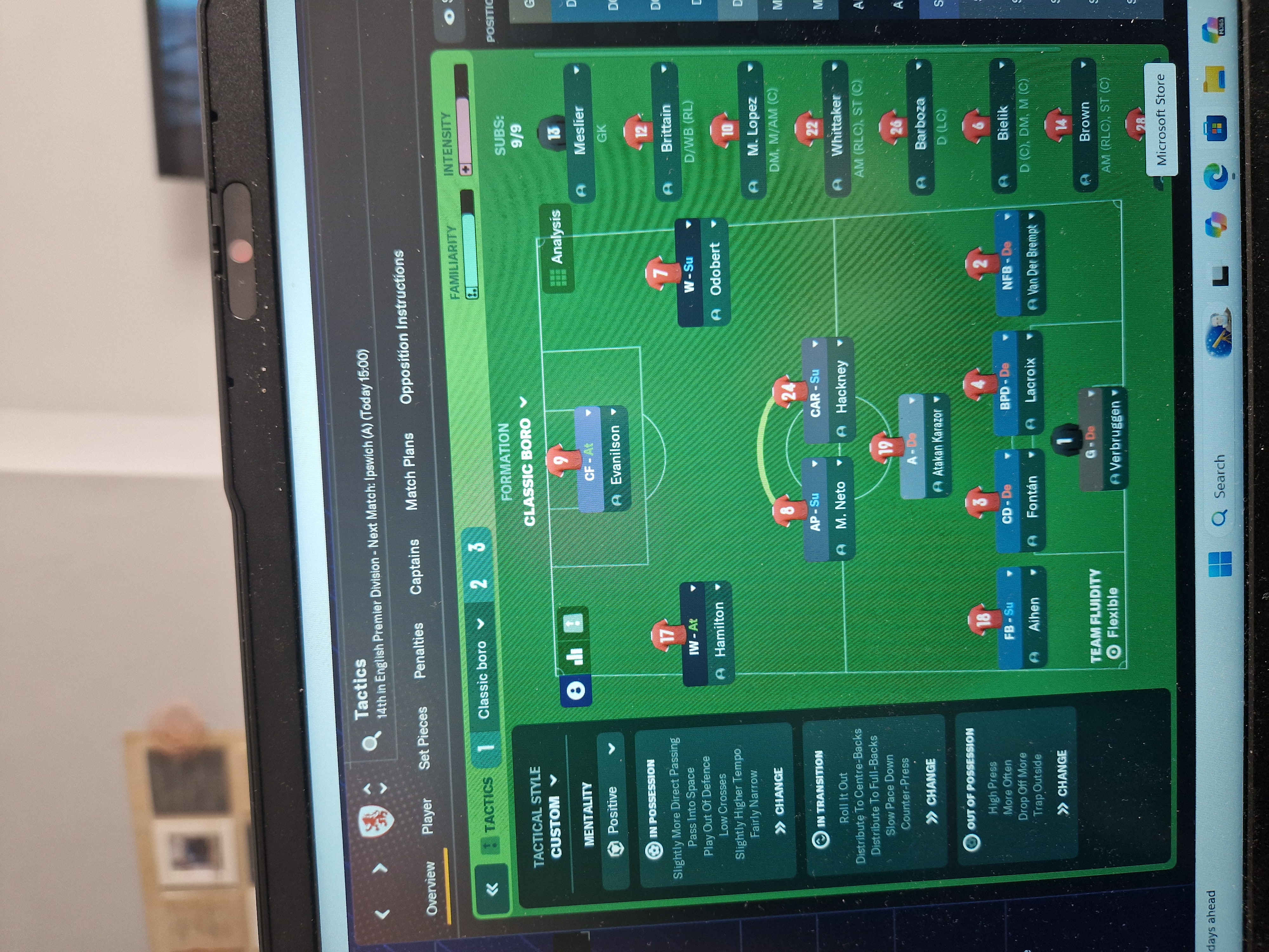 3-4-3 tactic screenshot