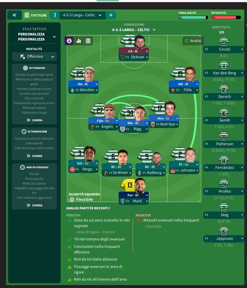 4-3-3 Larga tactic screenshot