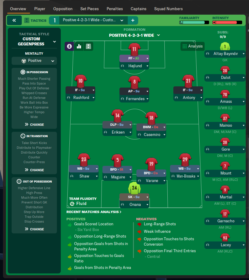 4-2-3-1 Wide tactic screenshot
