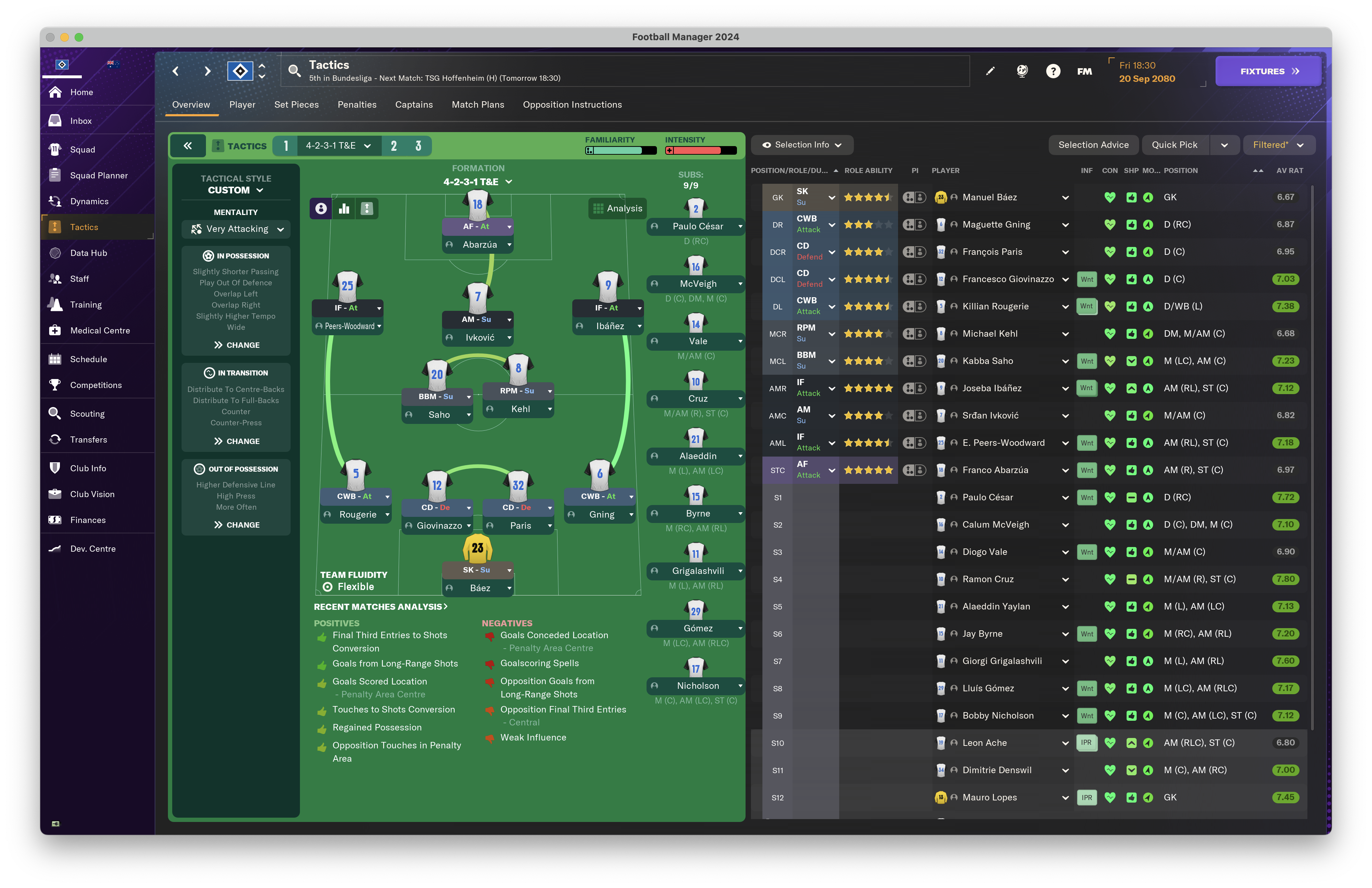 4-2-3-1 T&E tactic screenshot