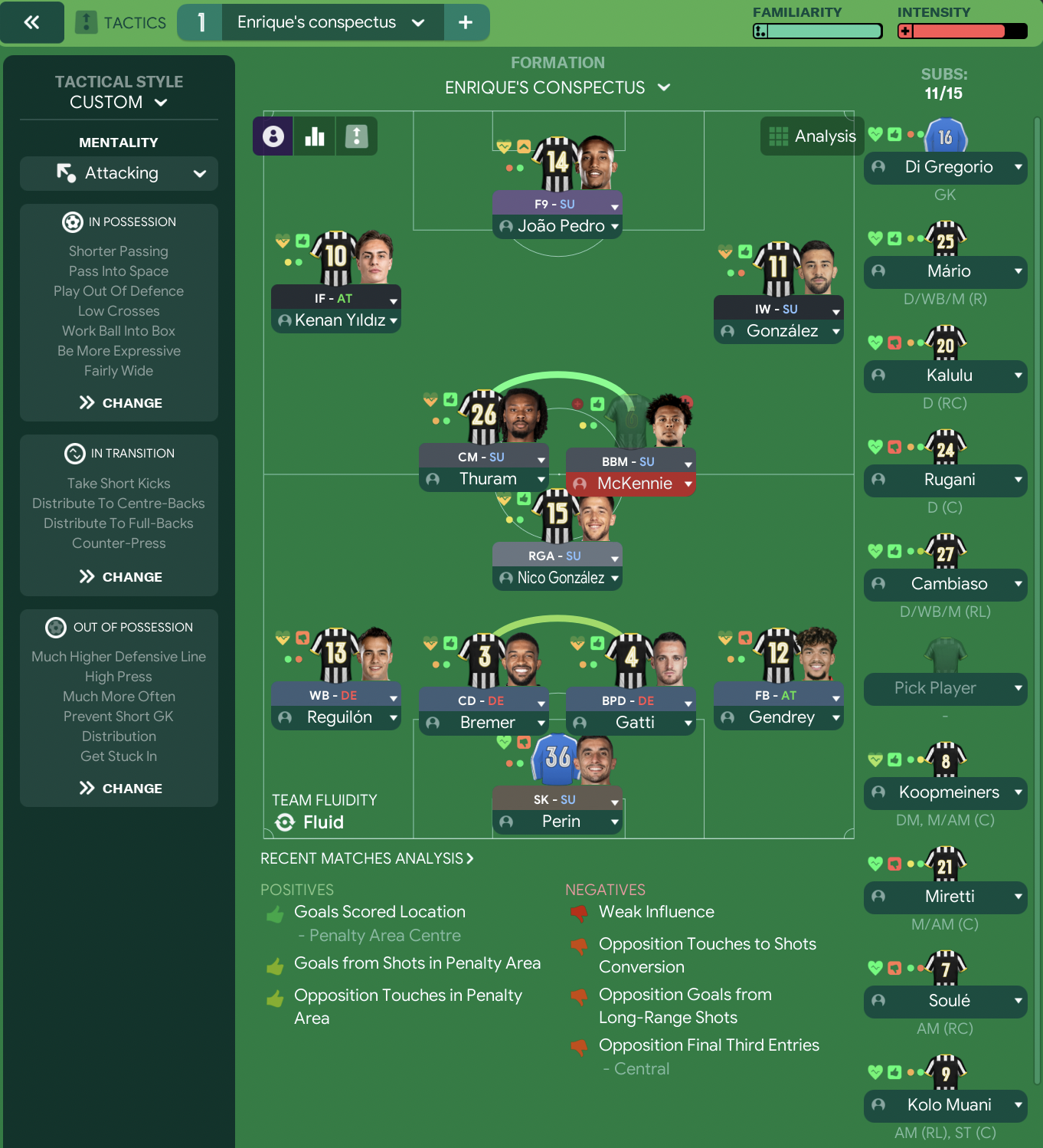 4-2-3-1 Wide tactic screenshot