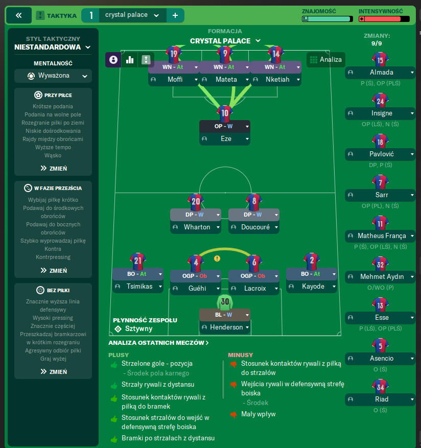 4-3-3 tactic screenshot