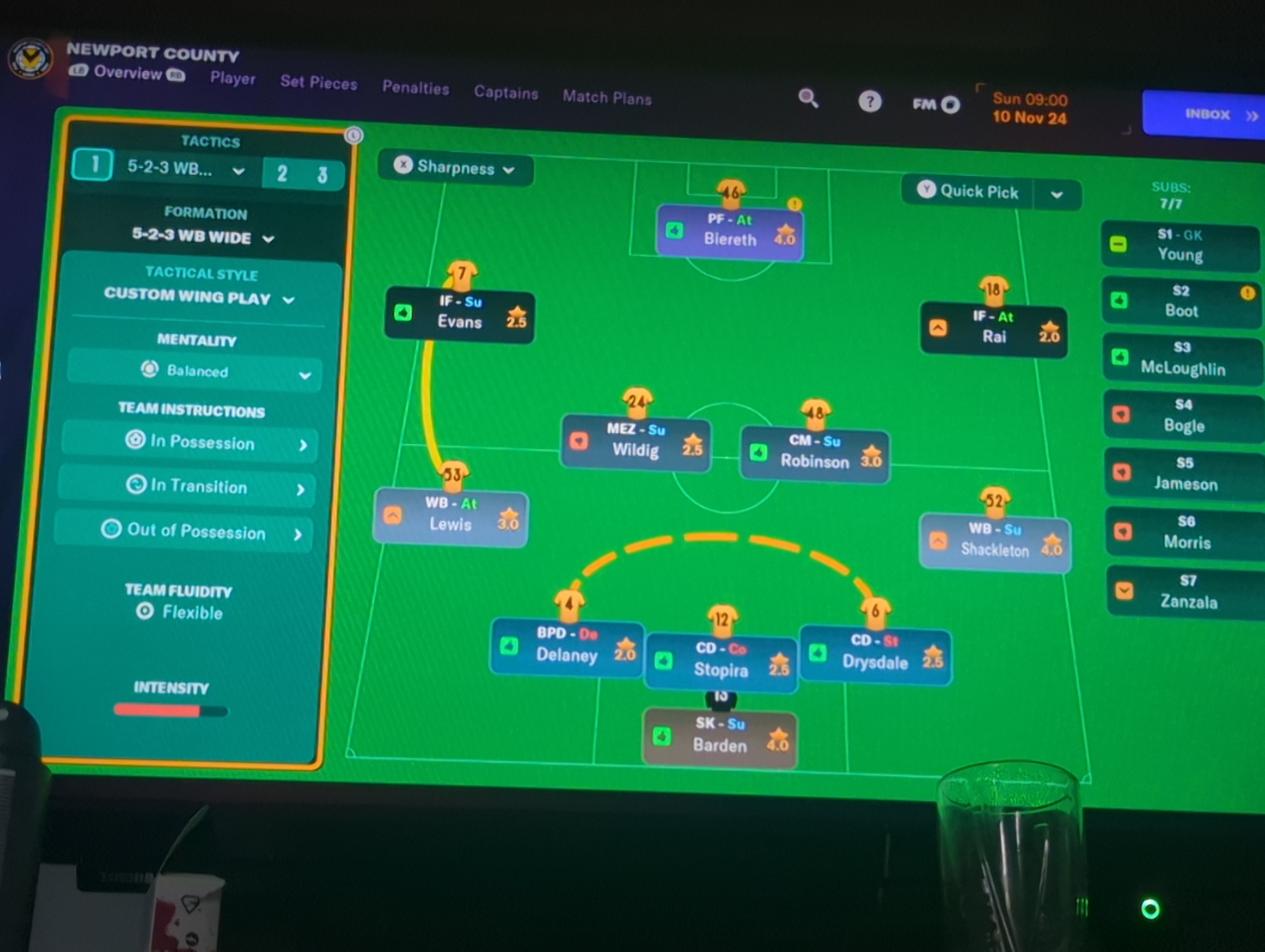 5-2-3 WB Wide tactic