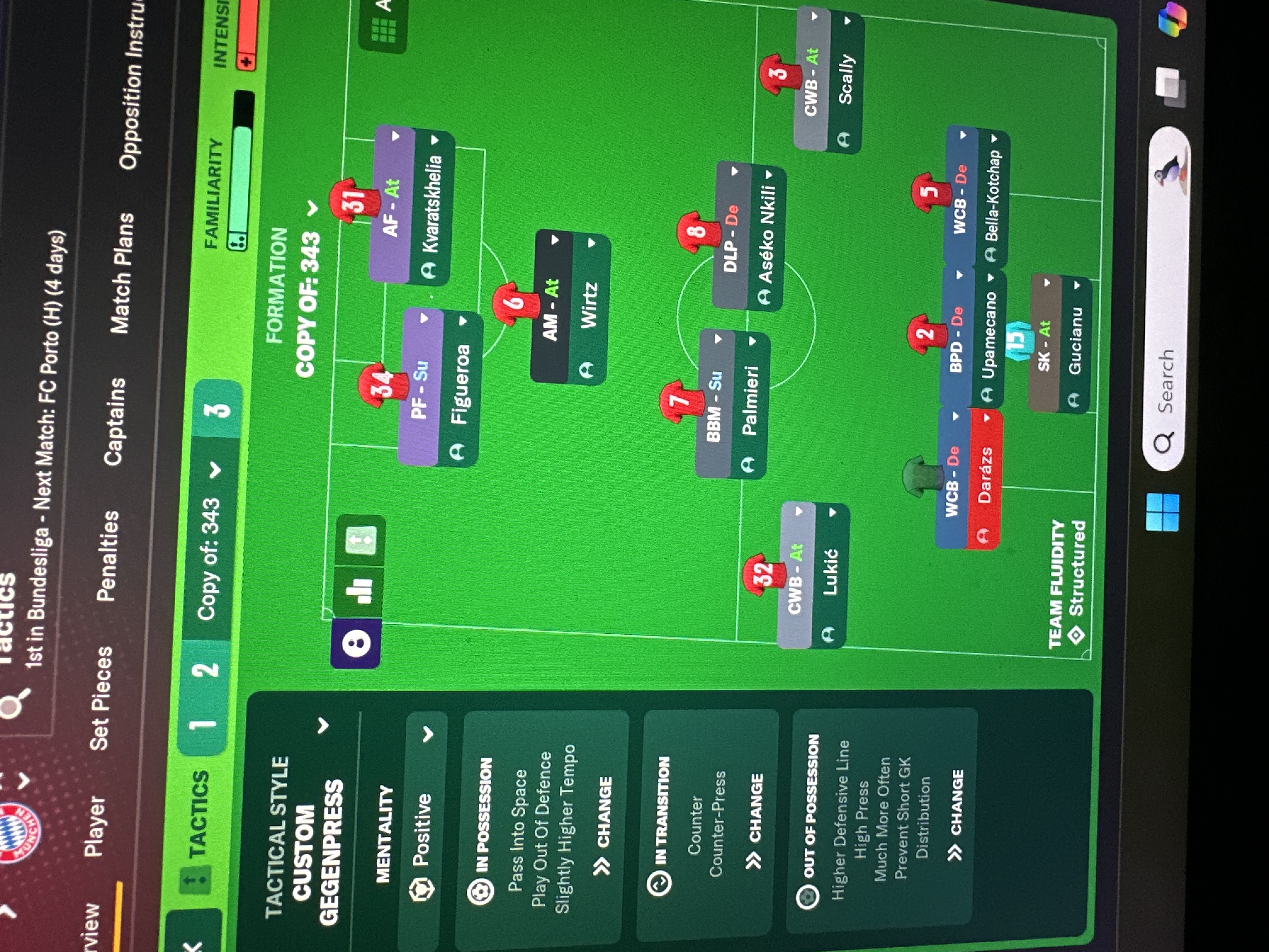 3-4-3 tactic screenshot