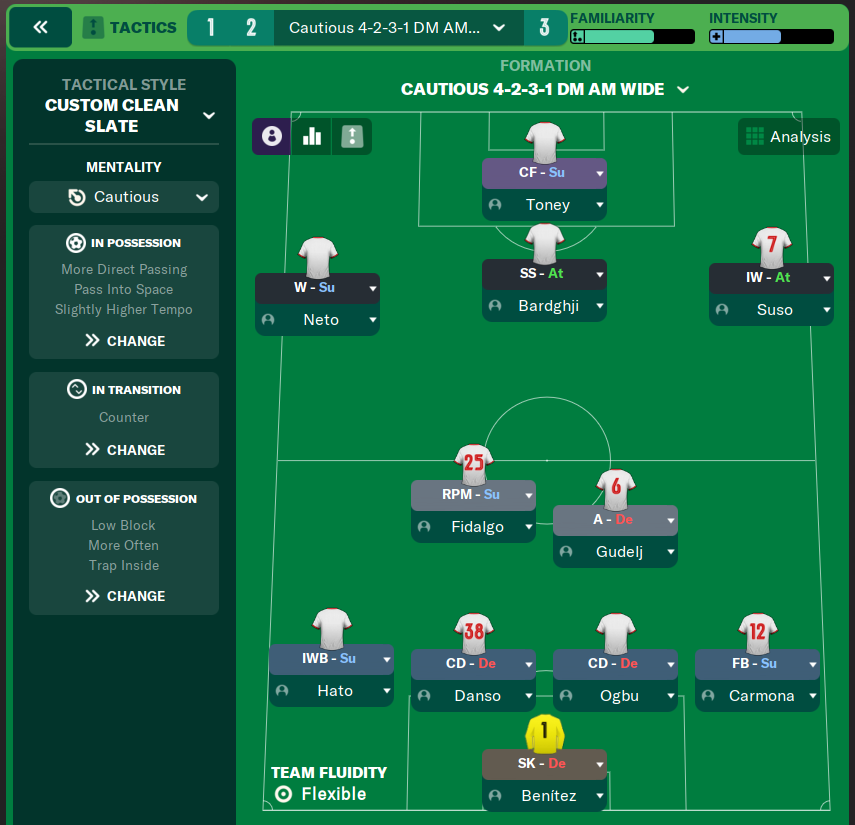 4-2-3-1 Wide tactic screenshot