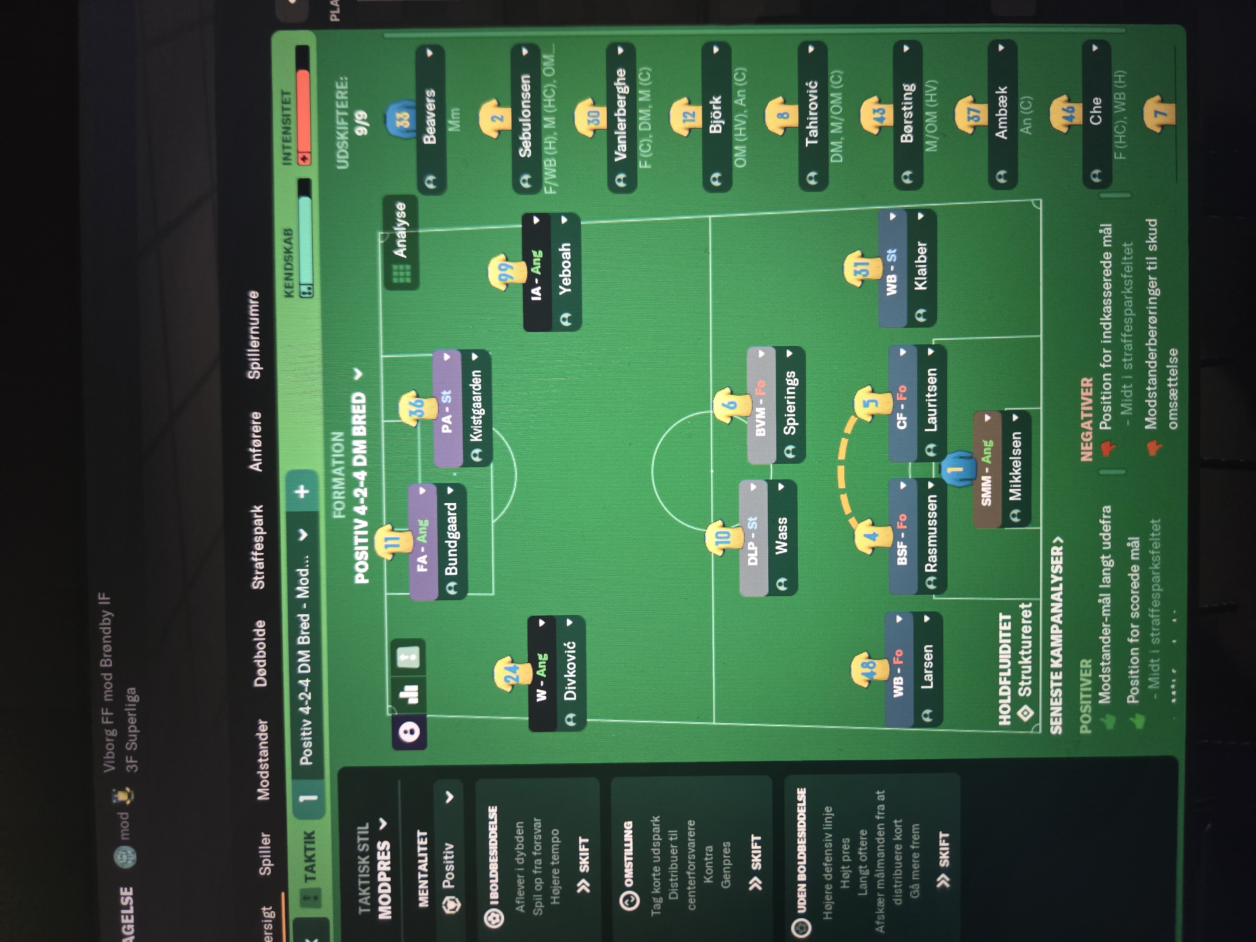 4-2-4 DM Wide tactic screenshot