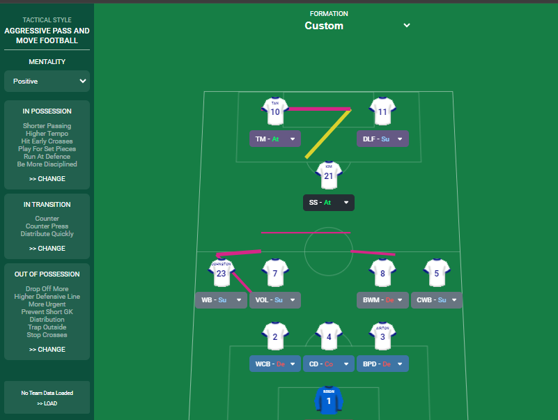 3-5-2 tactic screenshot