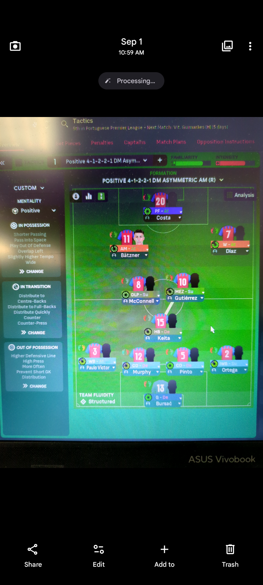 4-1-2-2-1 DM Asymmetric tactic screenshot