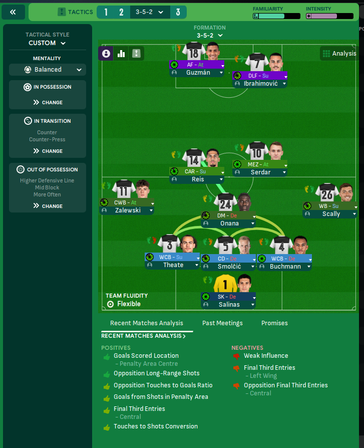 3-5-2 tactic screenshot