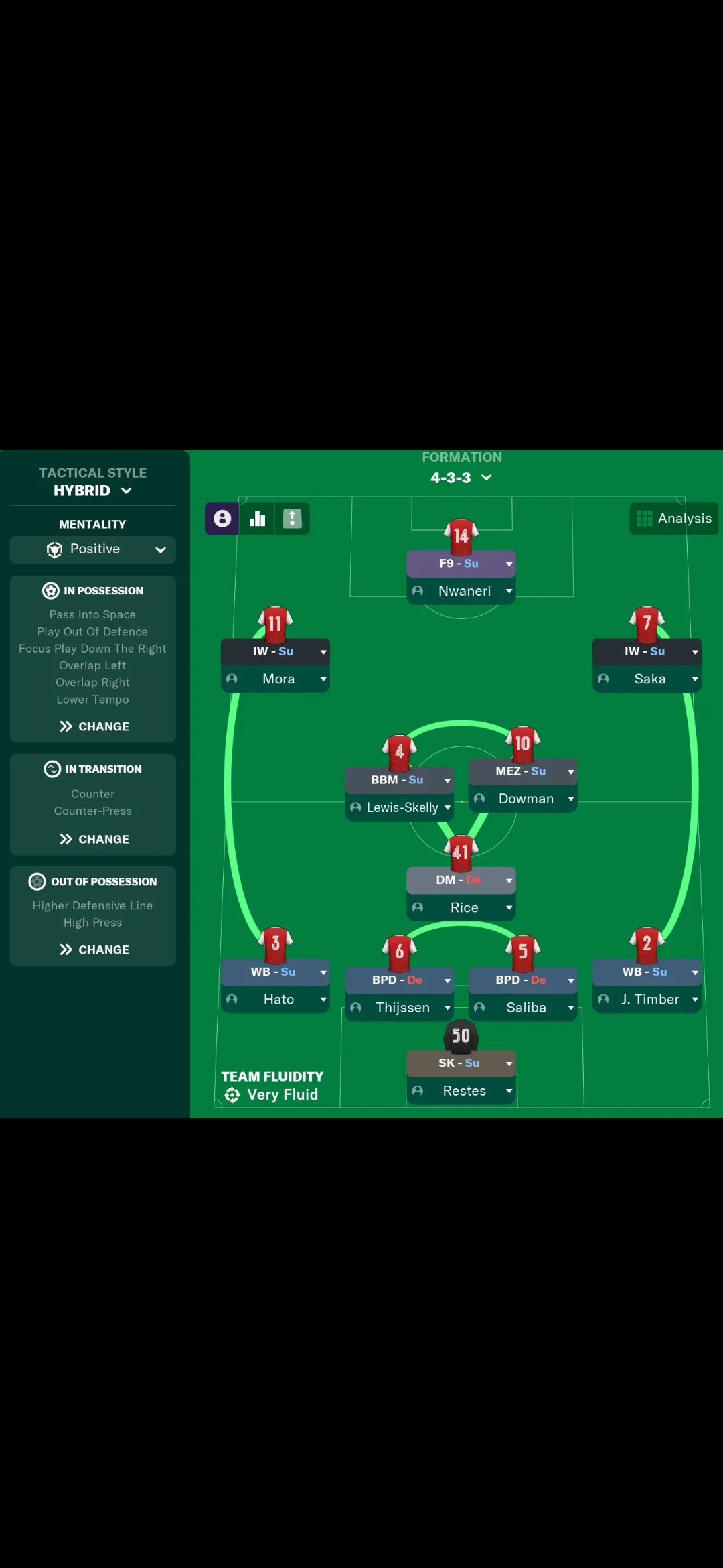 4-3-3 tactic screenshot