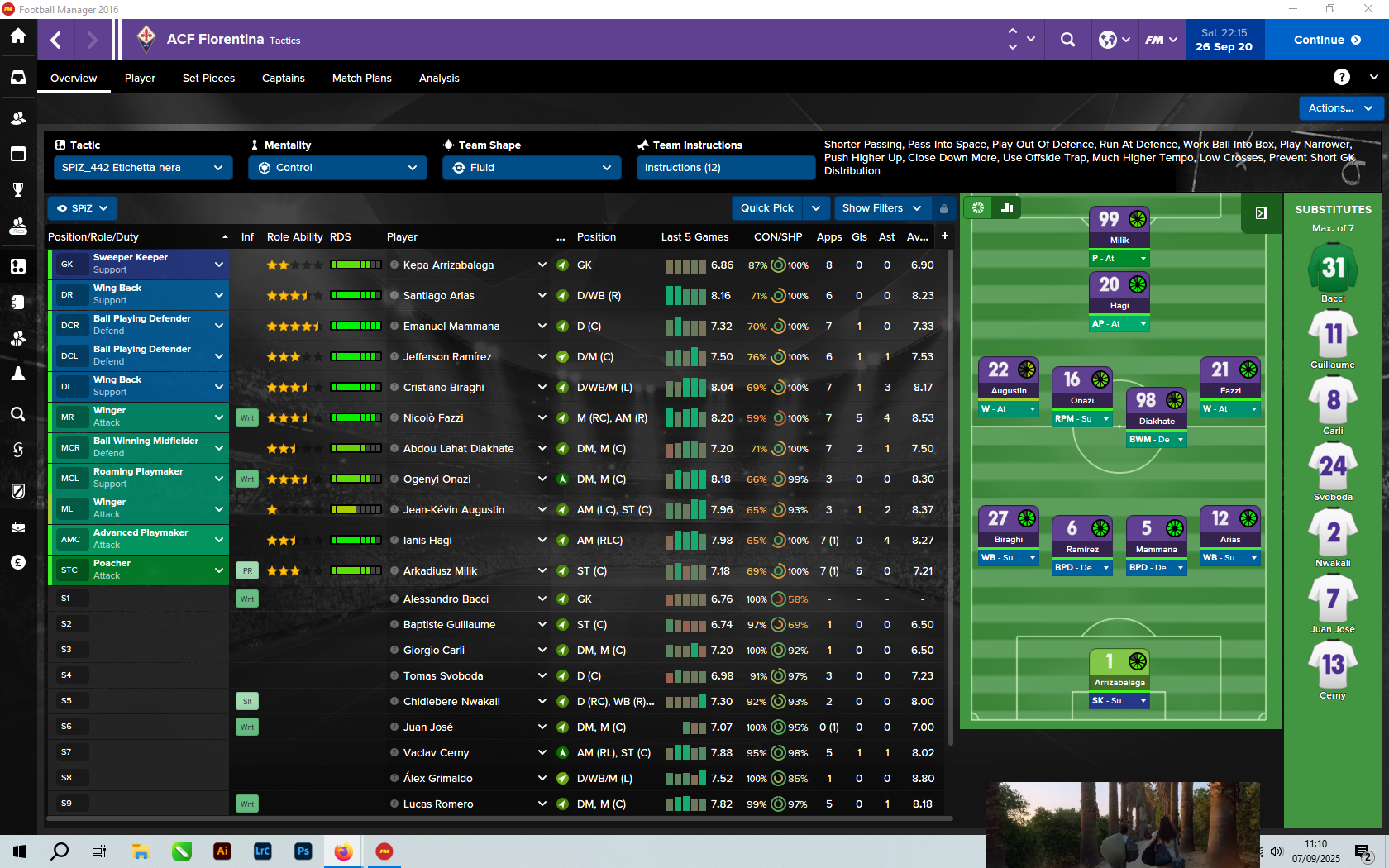 4-2-3-1 tactic screenshot