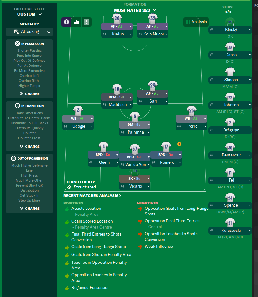 3-5-2 tactic screenshot