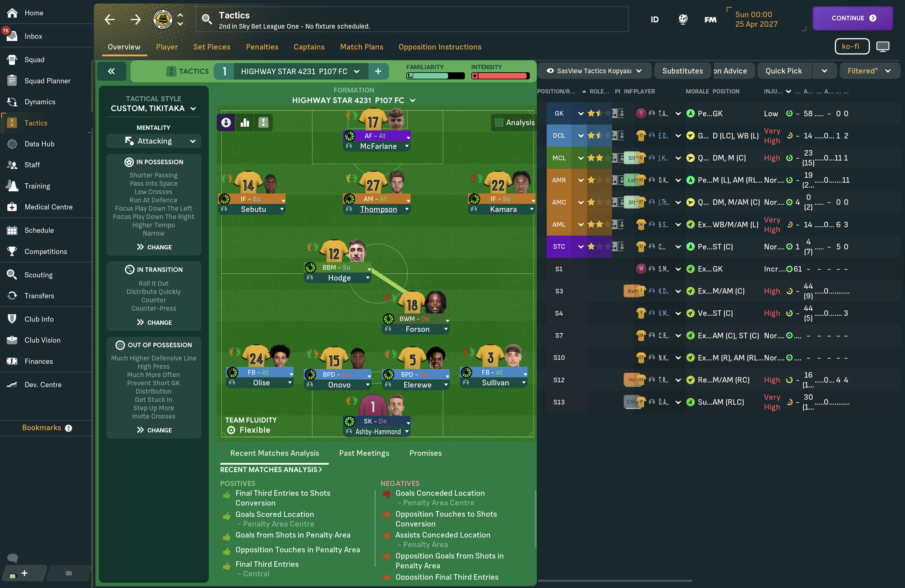 4-2-3-1 tactic screenshot