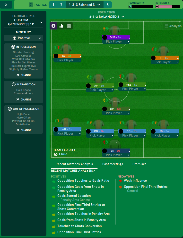 4-3-3 tactic screenshot