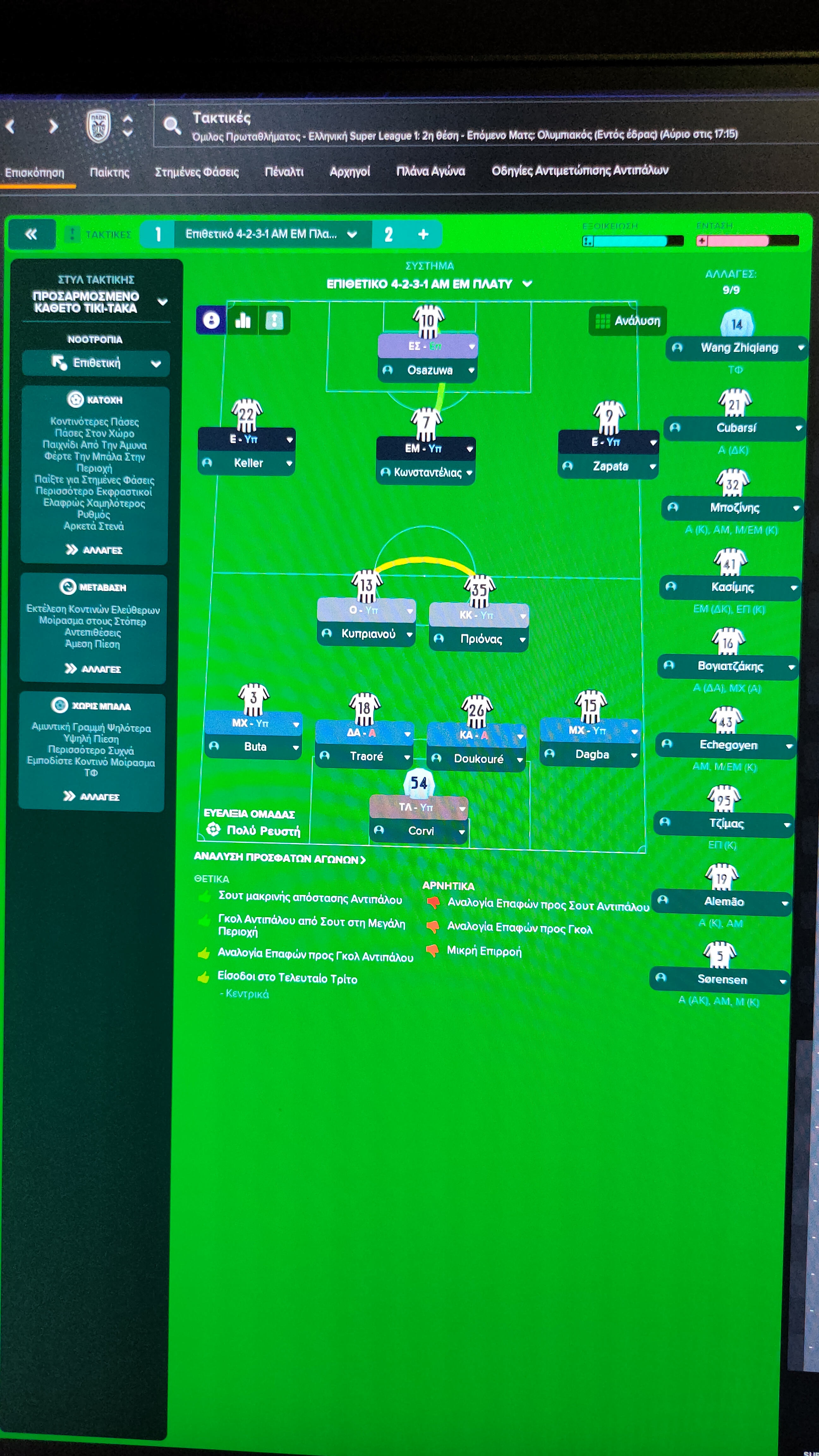 4-2-3-1 AM Wide tactic