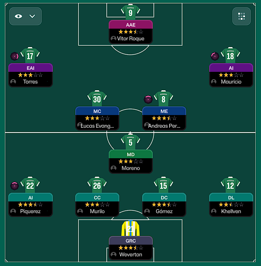 4-2-3-1 Wide tactic screenshot