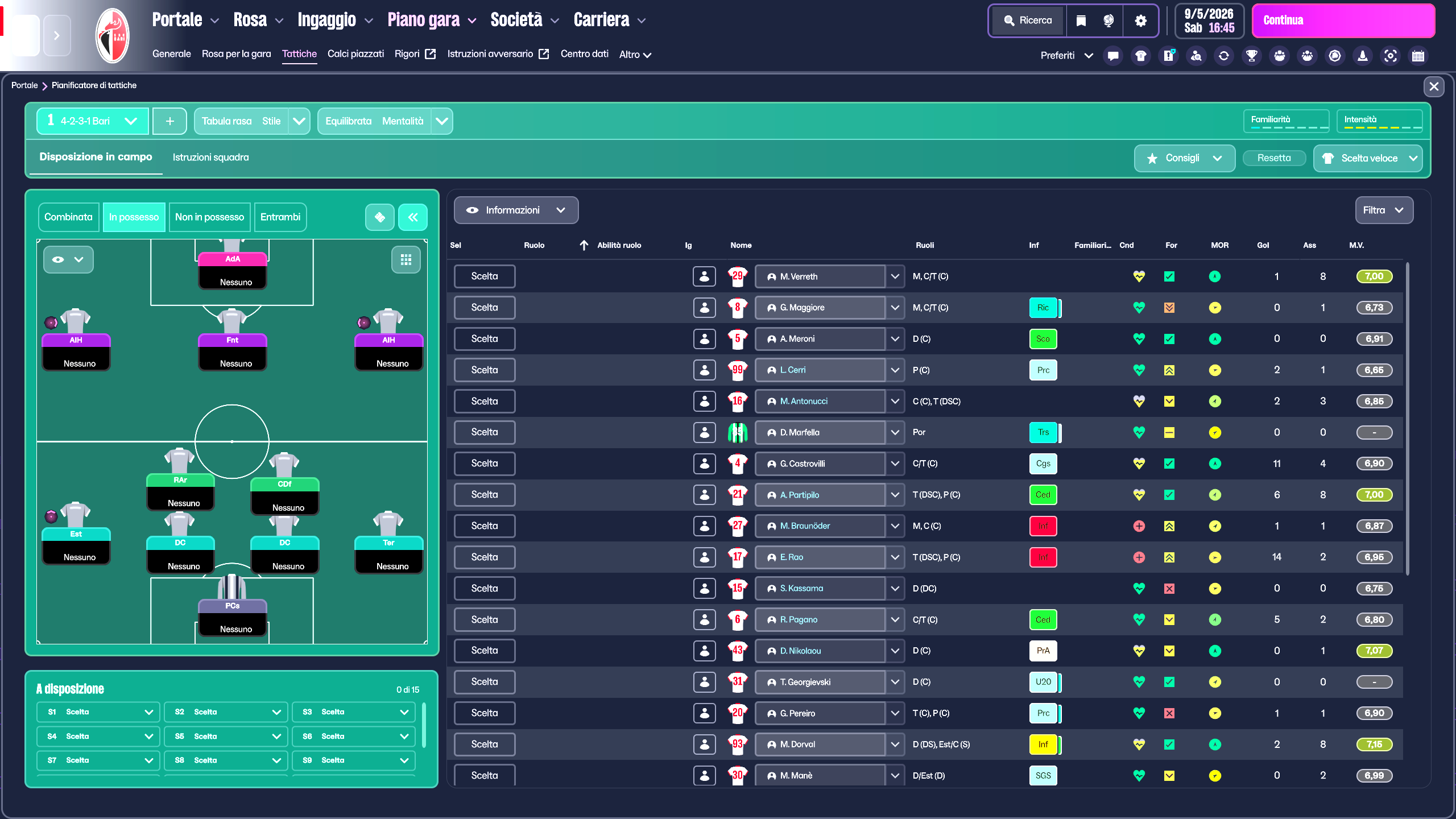 4-2-3-1 tactic screenshot