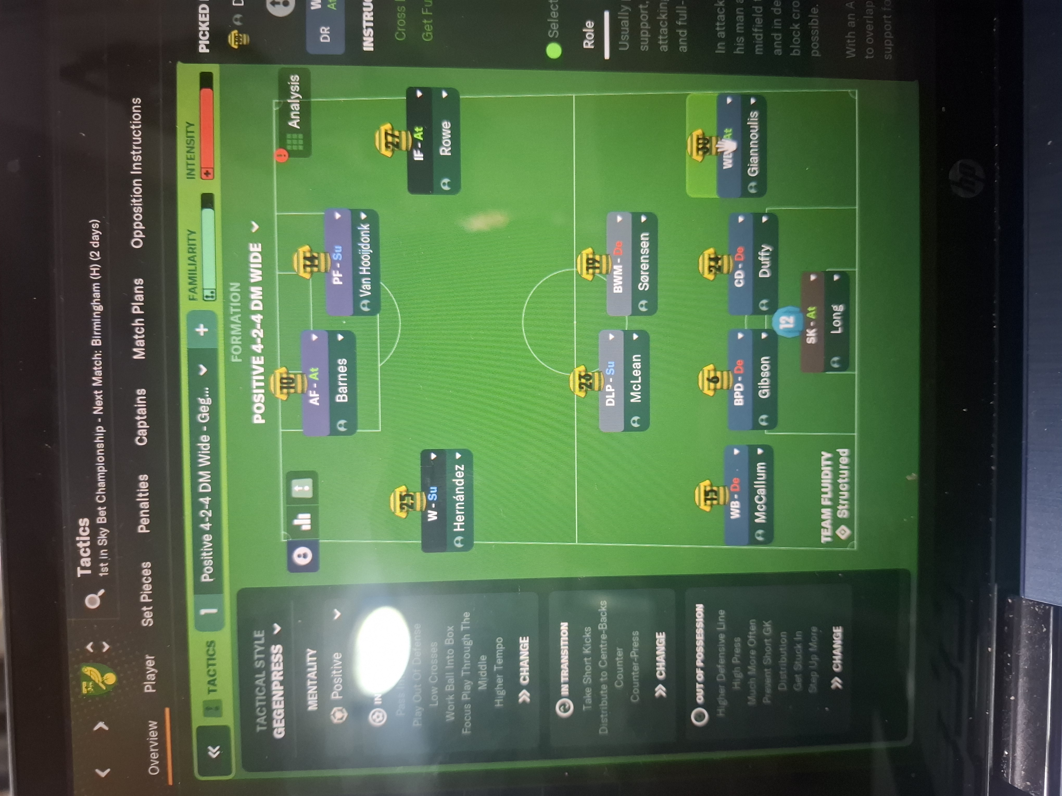 4-2-4 DM Wide tactic