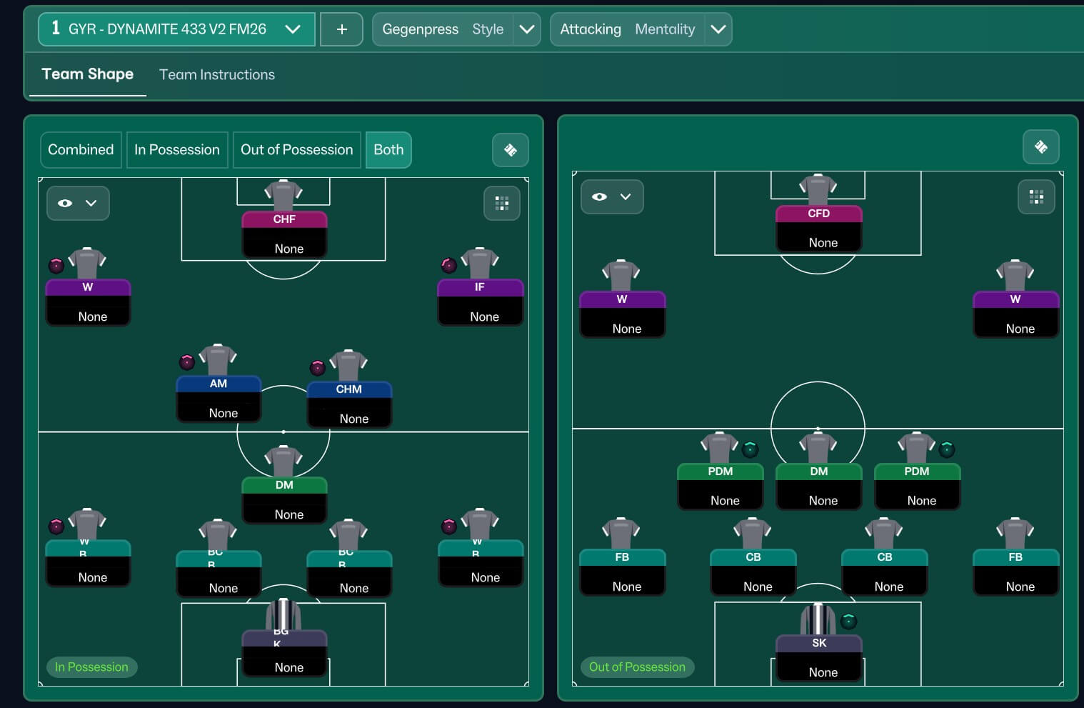 4-3-3 tactic screenshot