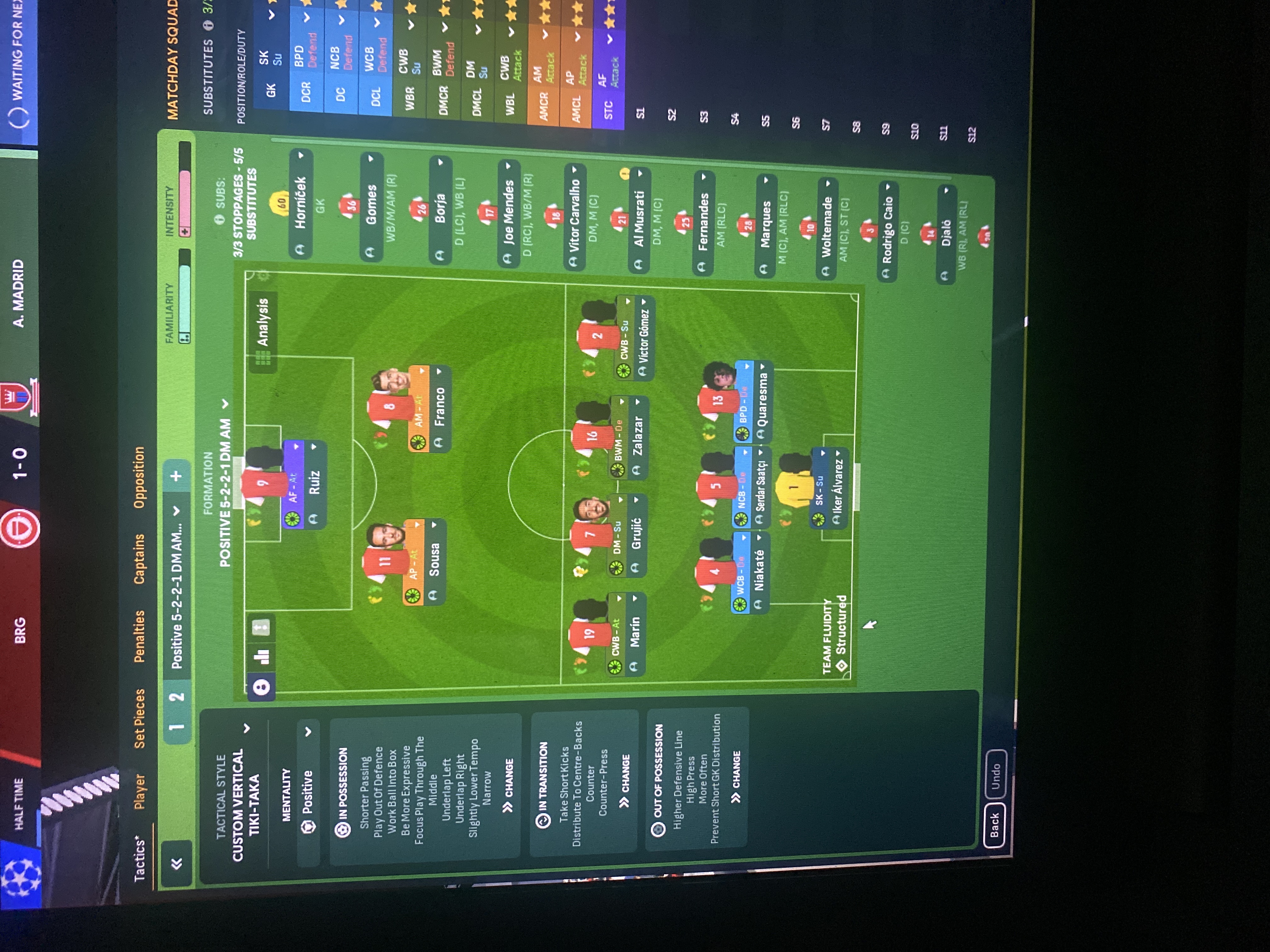 5-2-2-1 DM AM tactic