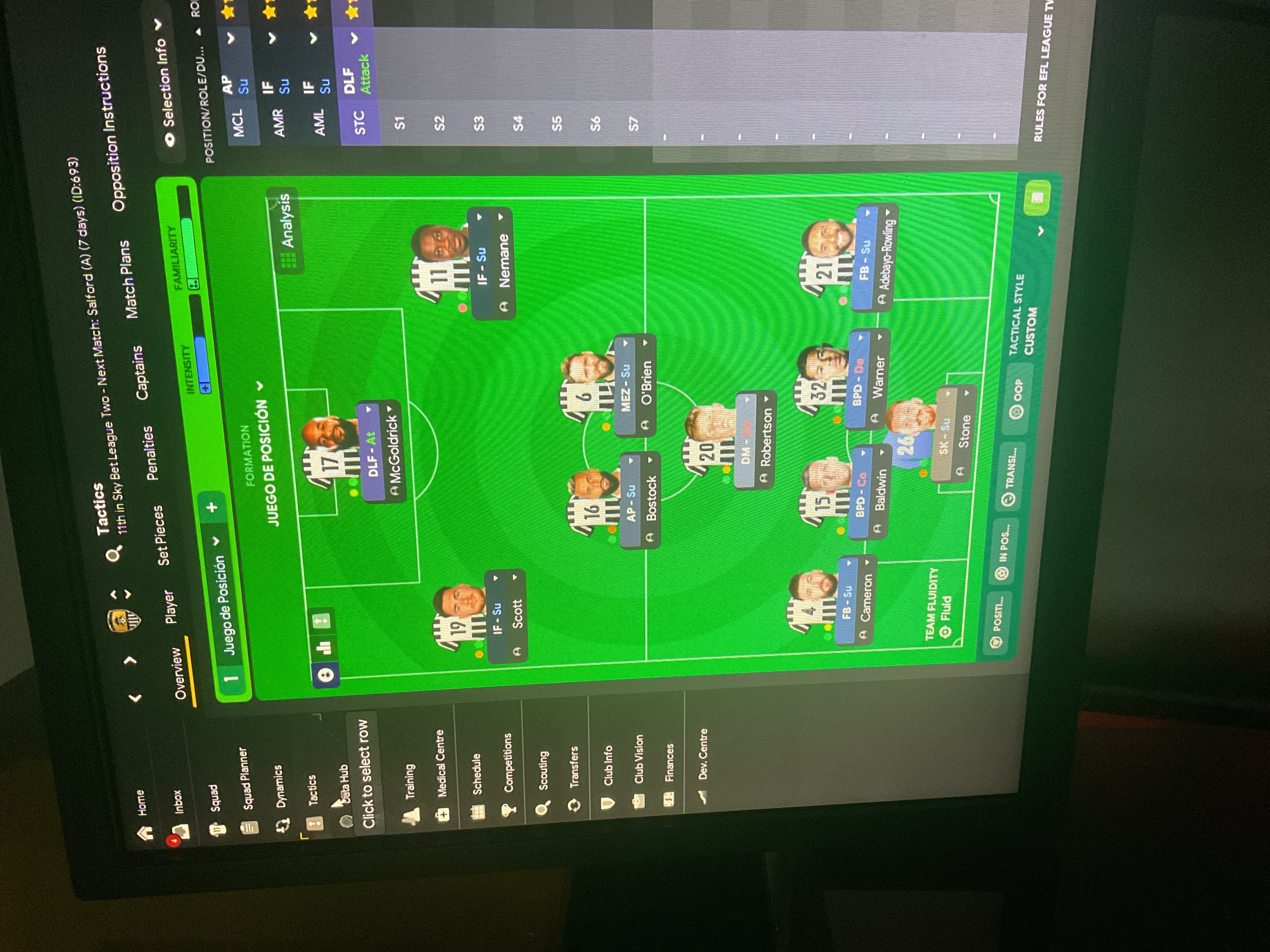 4-3-3 tactic screenshot