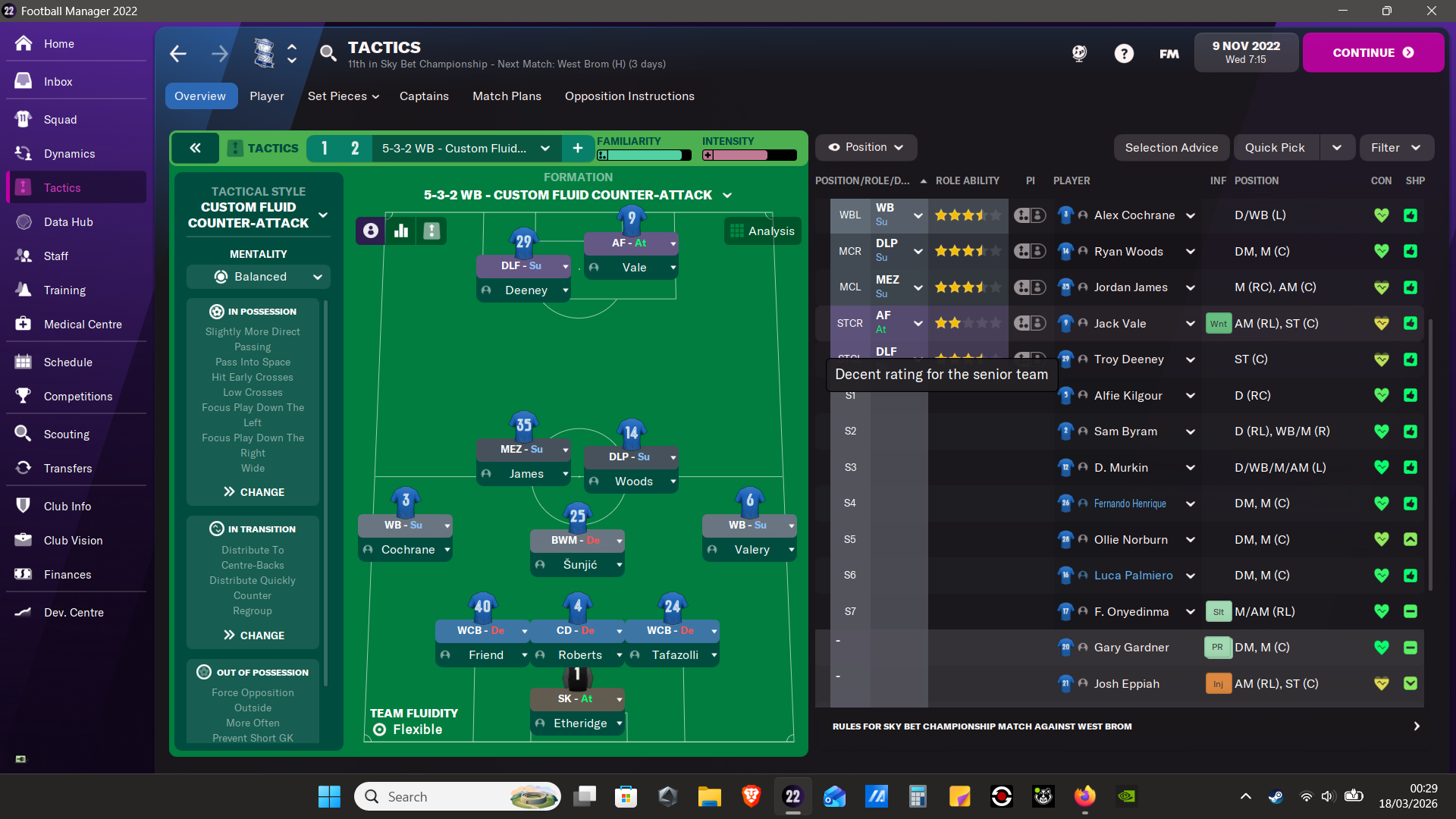 5-3-2 WB tactic