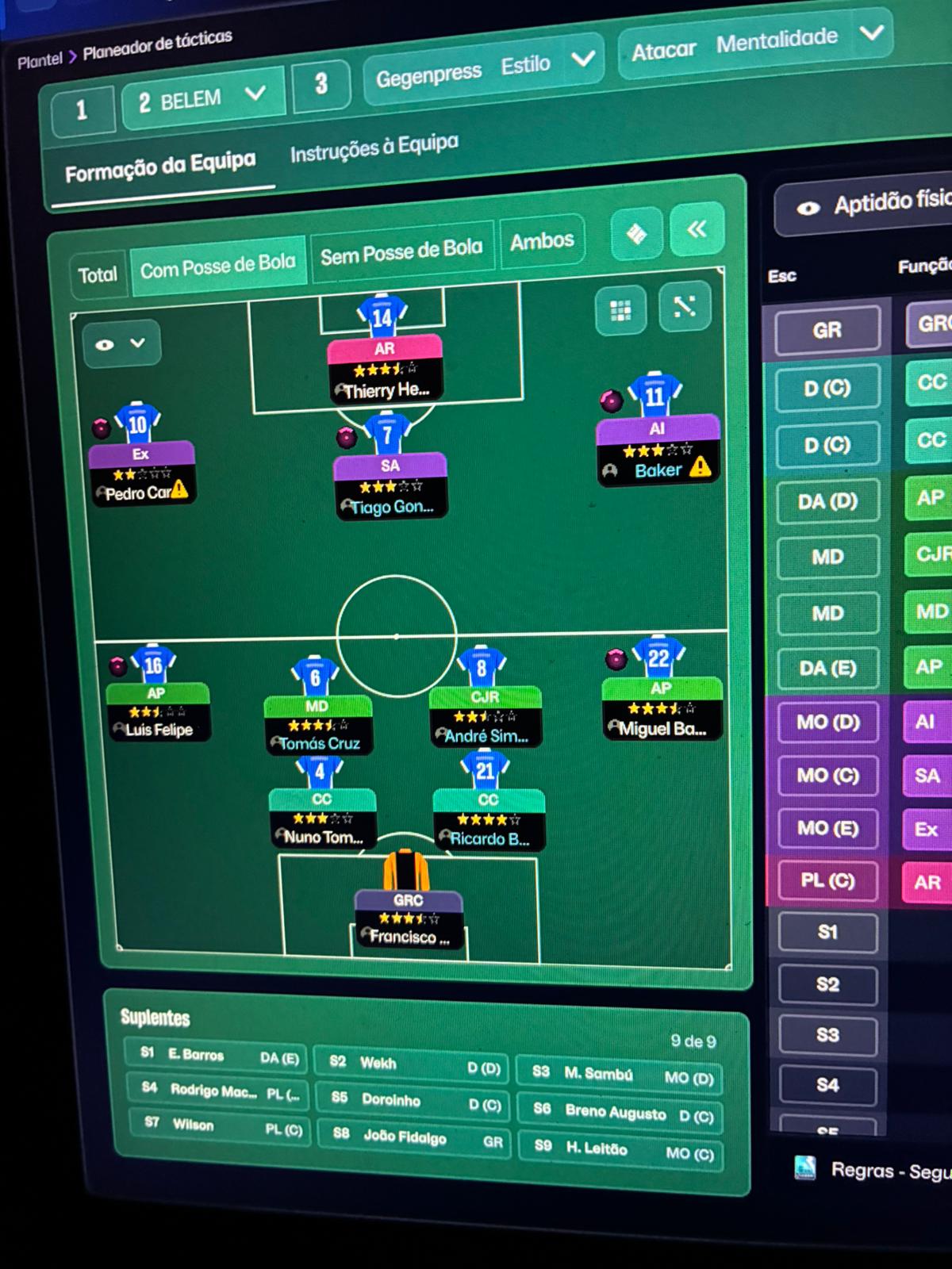 4-2-3-1 Wide tactic