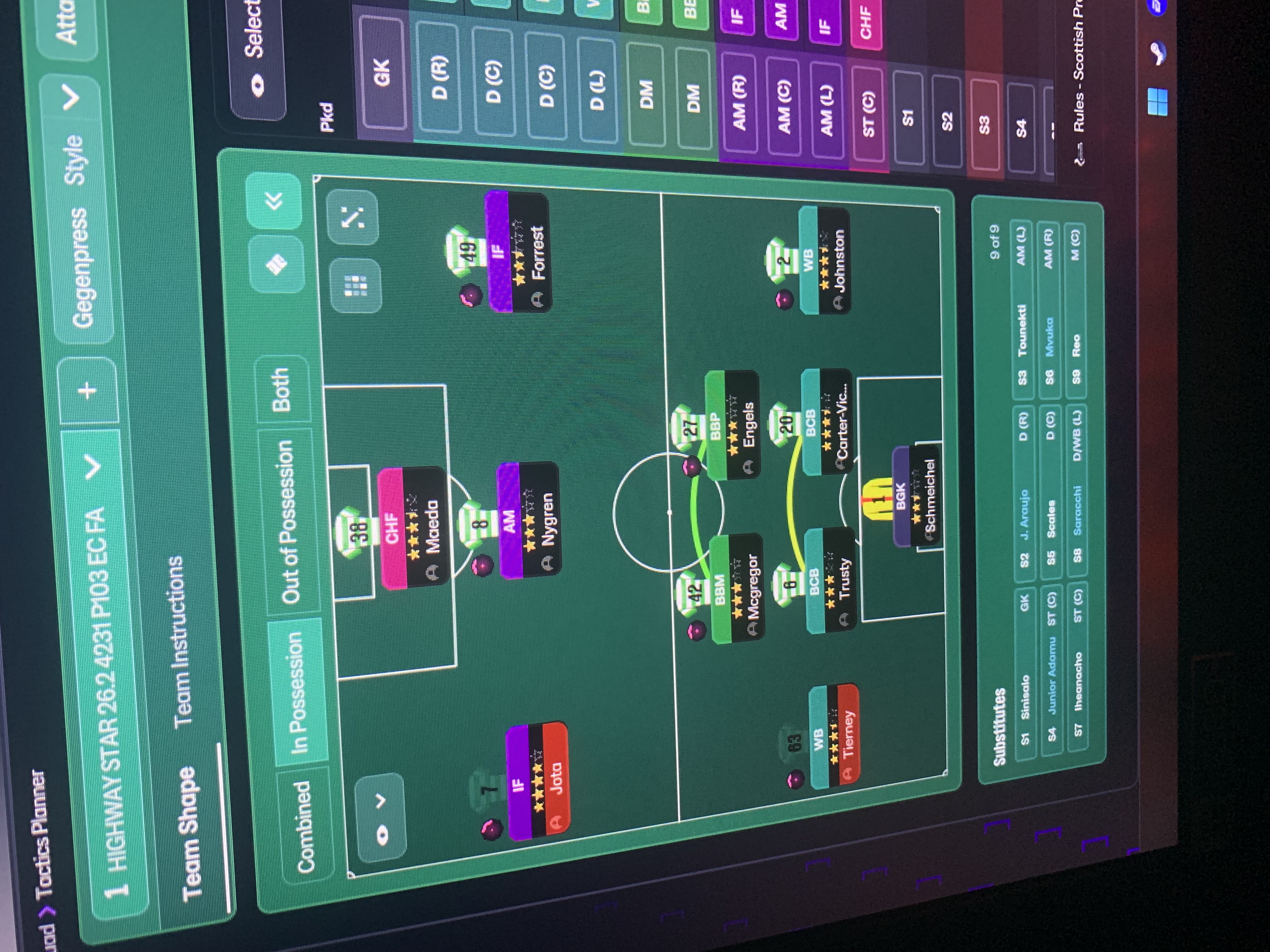 4-2-3-1 Wide tactic