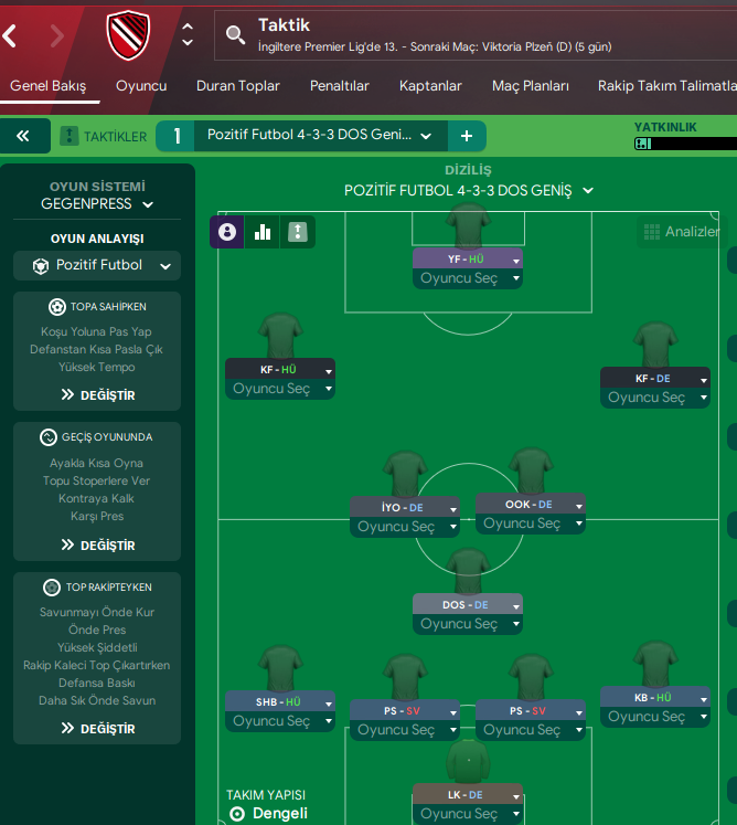 4-3-3 Geniş tactic screenshot