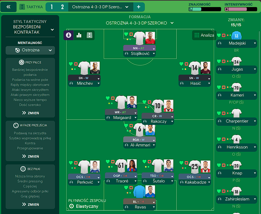 4-3-3 DP Szeroko tactic