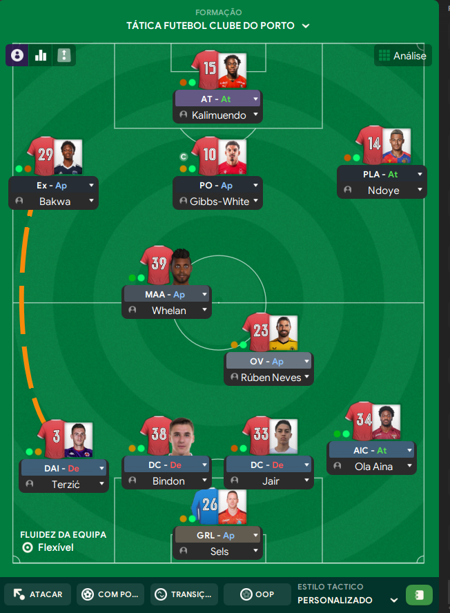 4-2-3-1 Wide tactic