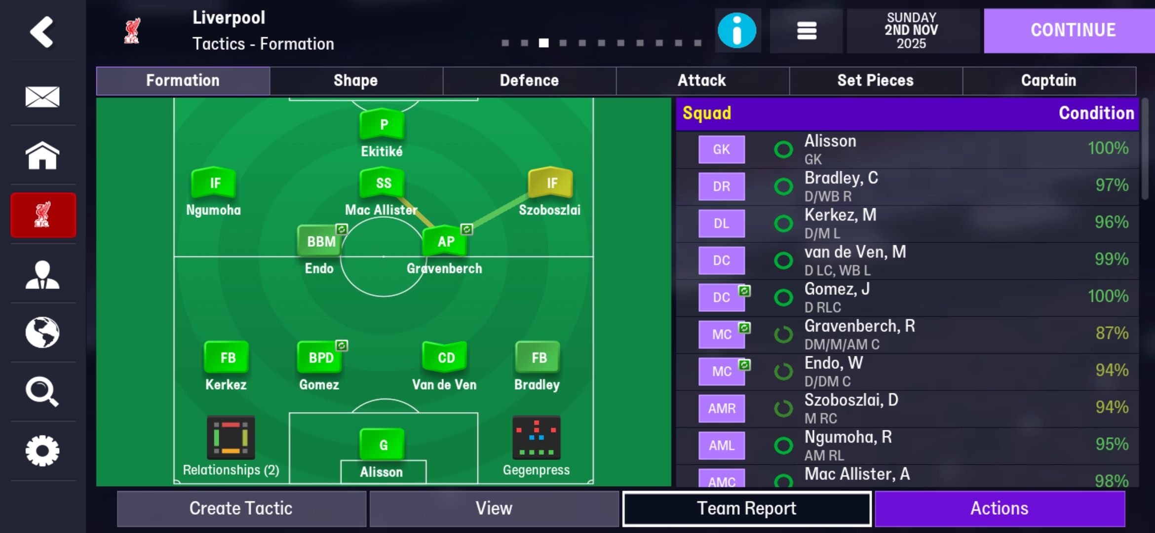 4-2-3-1 tactic