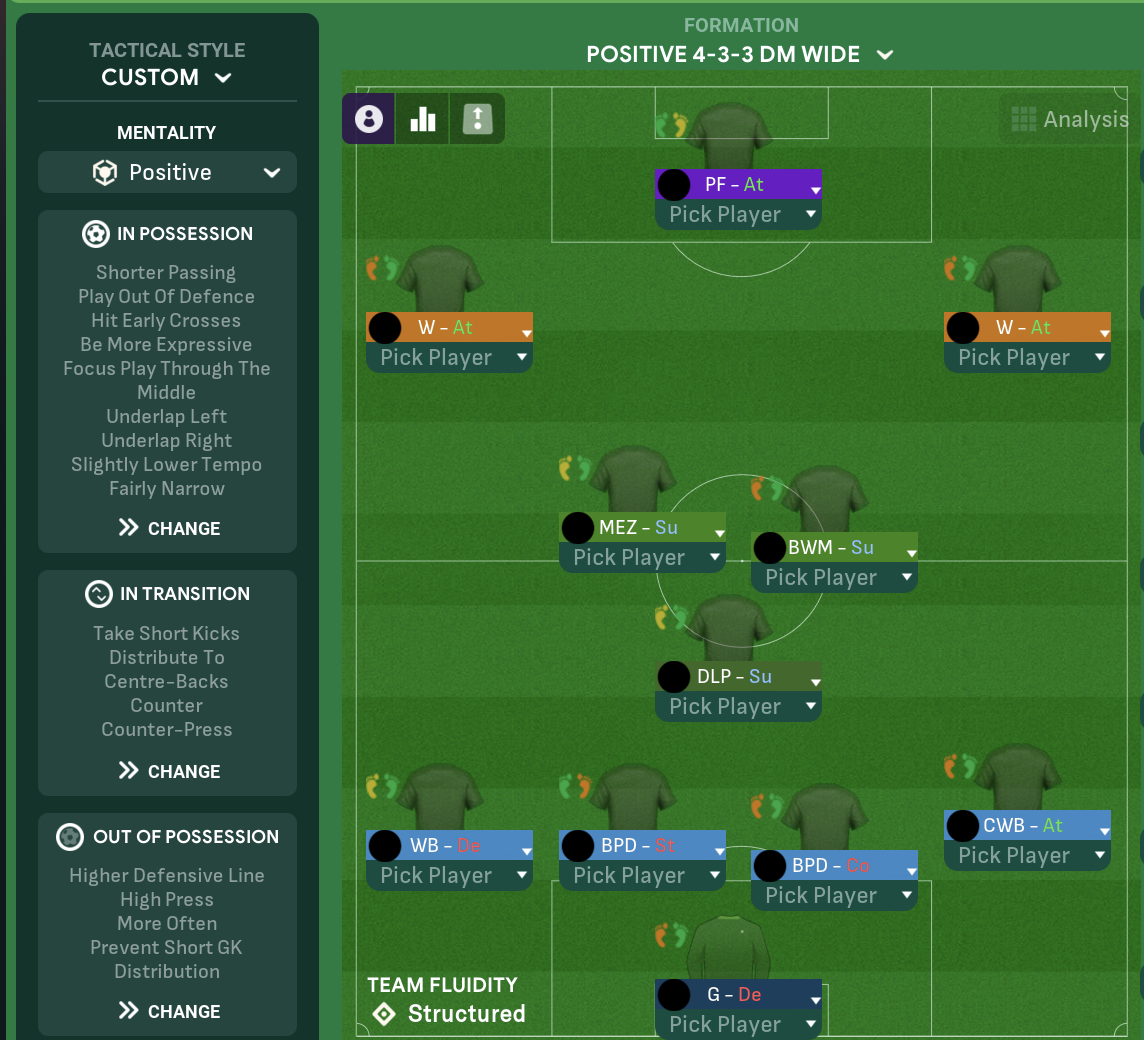 4-3-3 DM Wide tactic