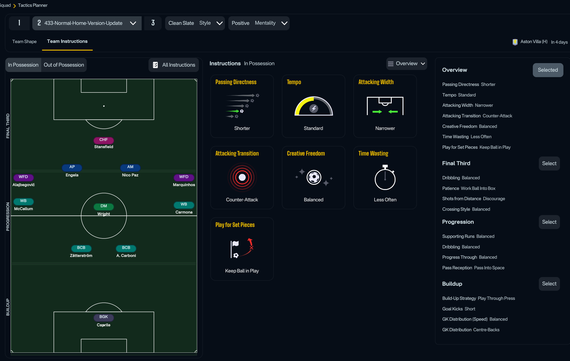 4-3-3 tactic
