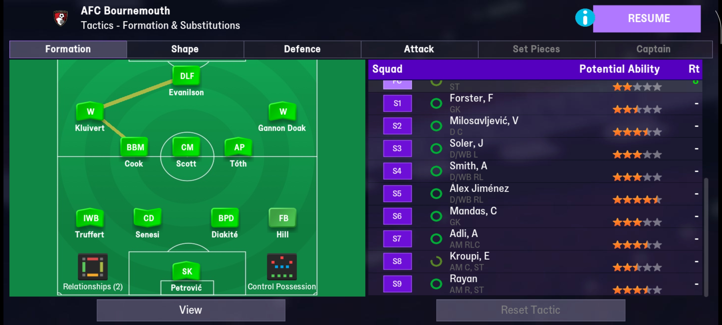 3-2-2-3 tactic screenshot