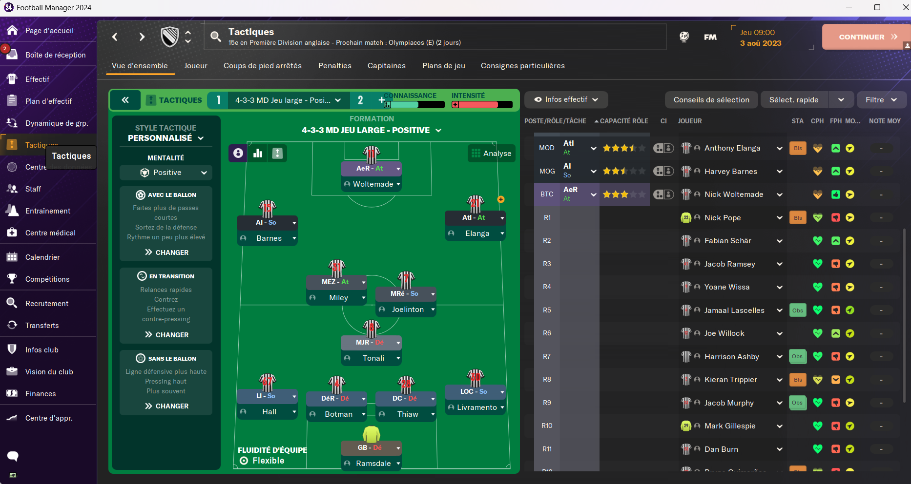 4-3-3 MD Large tactic