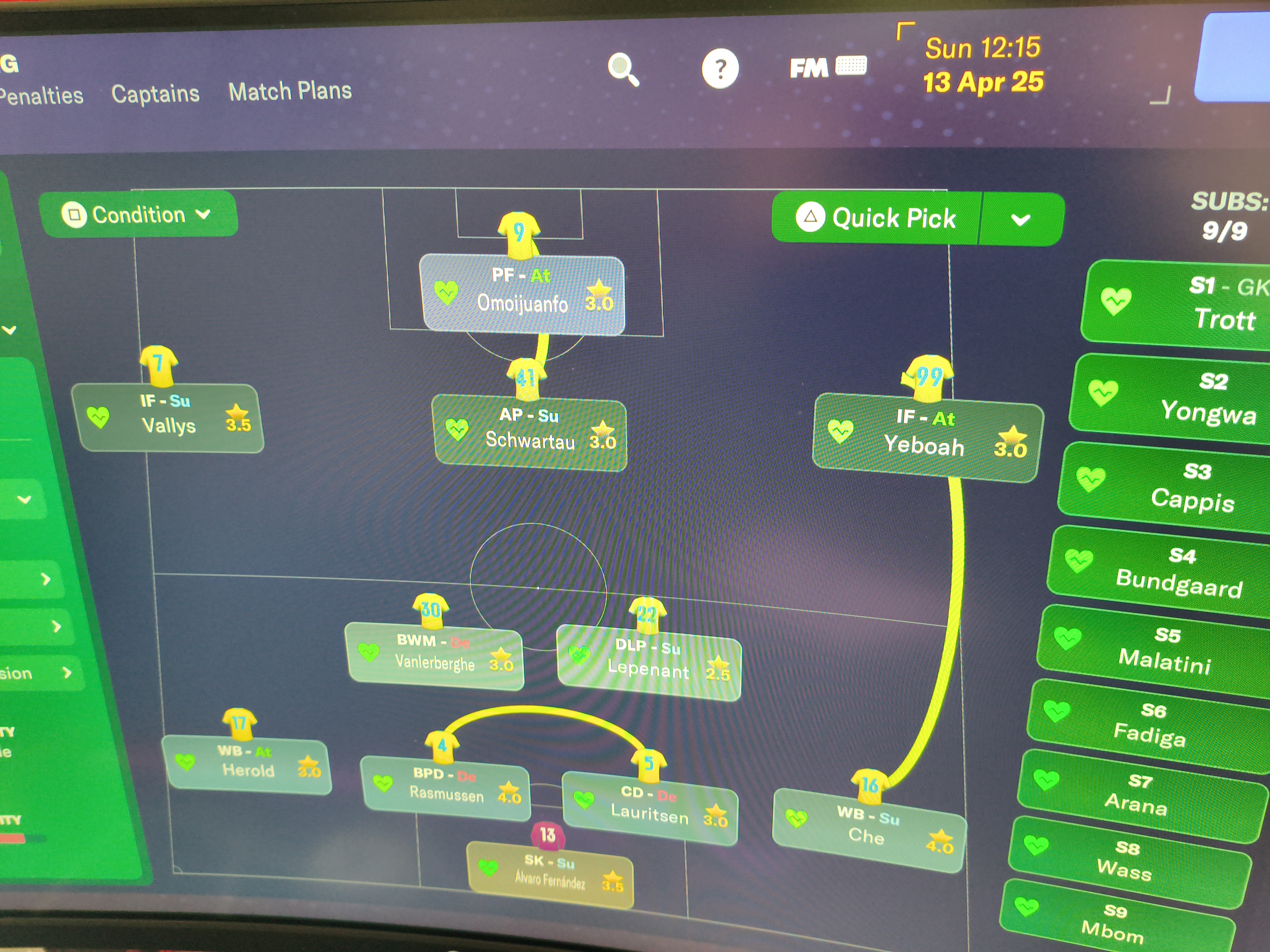 4-2-3-1 tactic screenshot