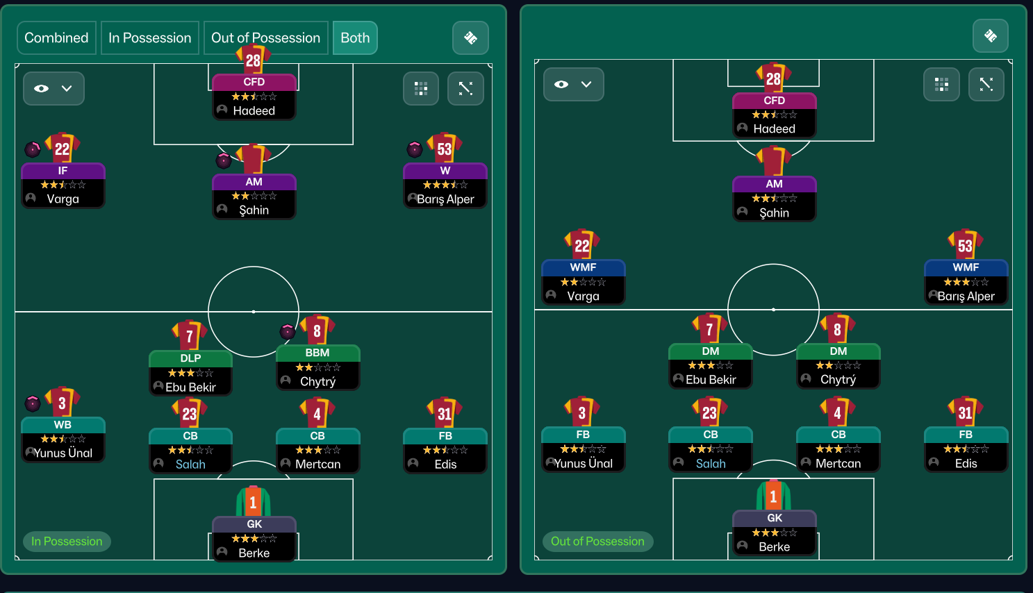 4-2-3-1 tactic screenshot