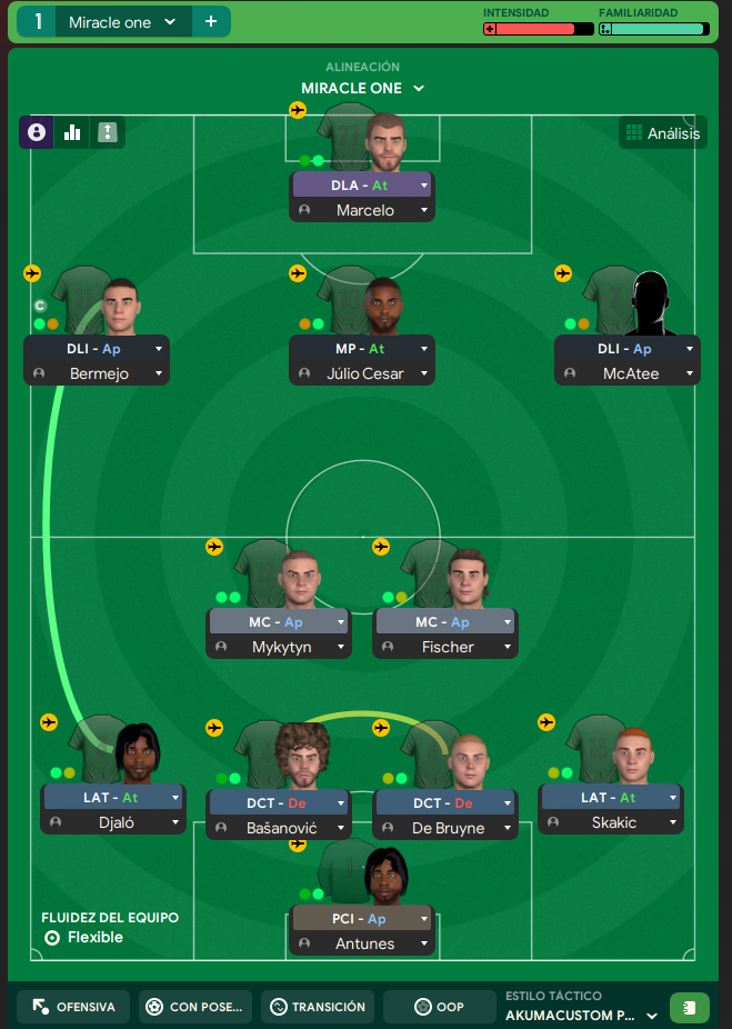 4-2-3-1 Wide tactic screenshot