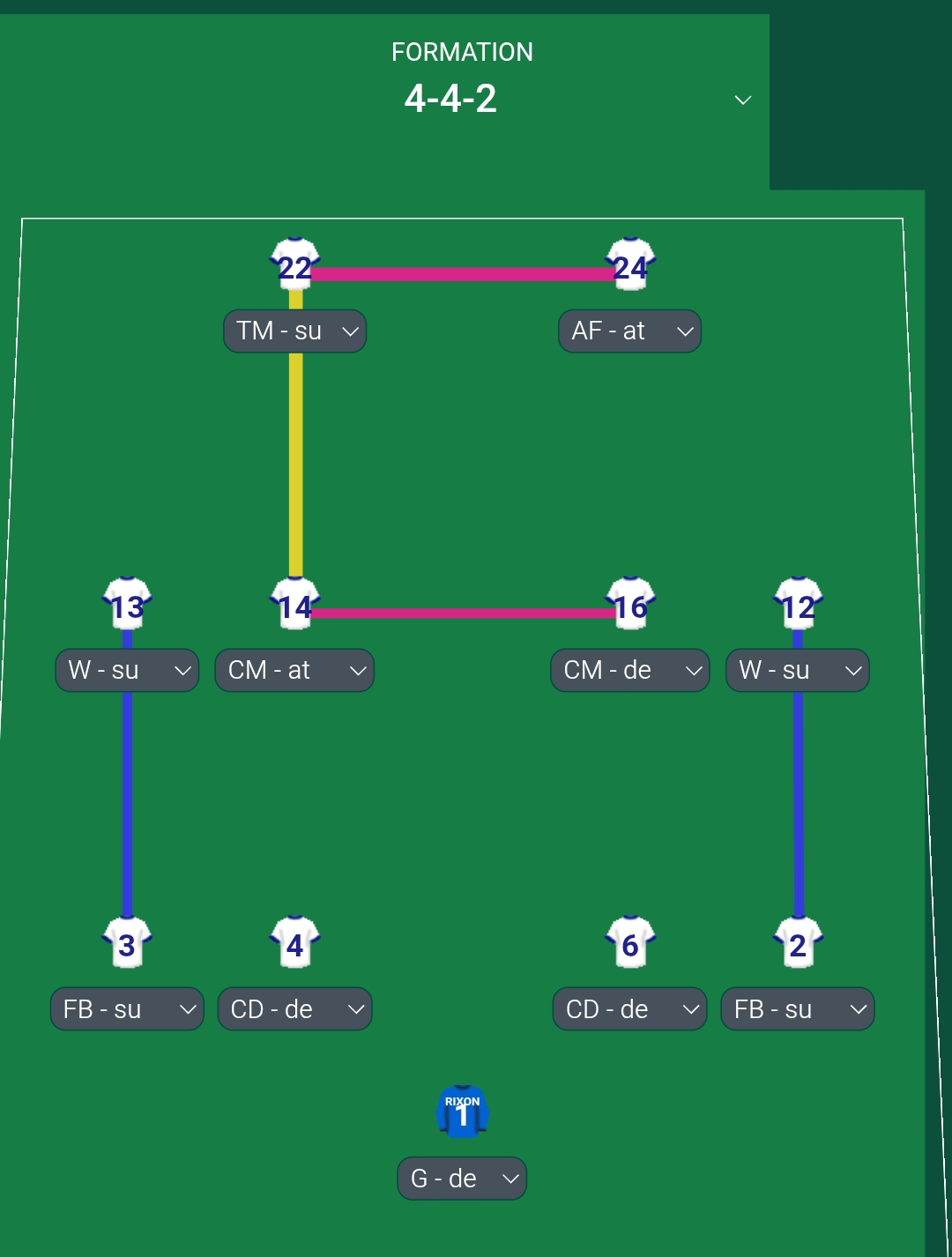 4-4-2 tactic screenshot