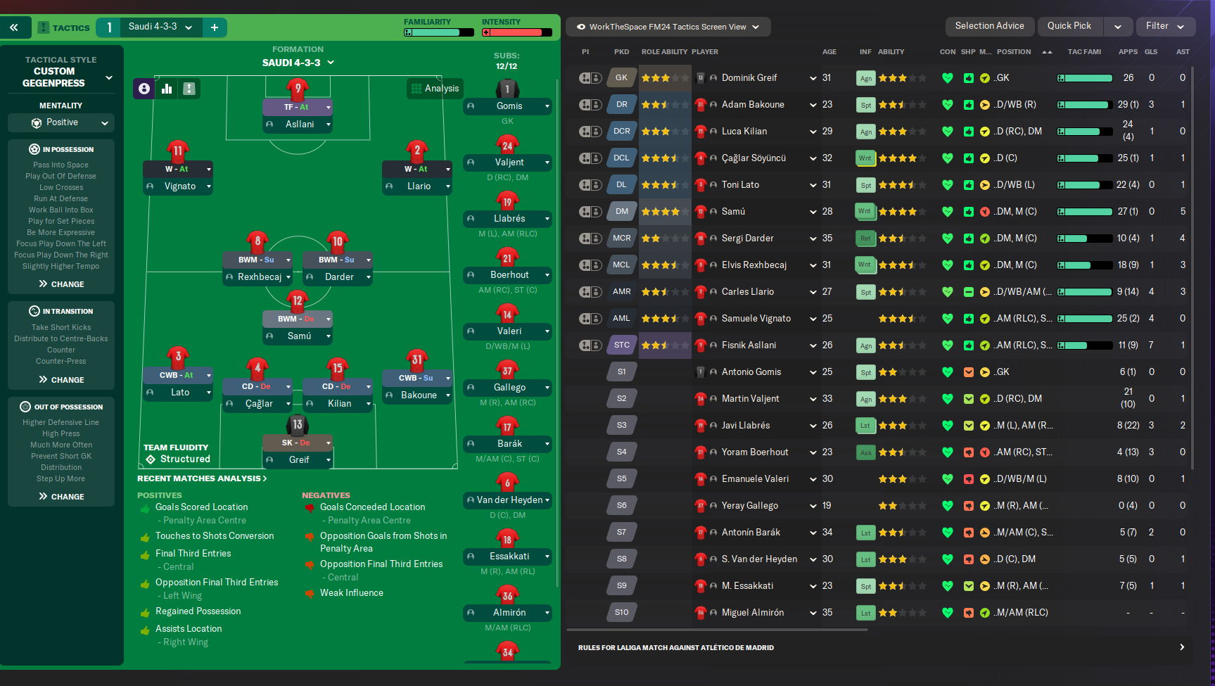 4-3-3 tactic screenshot