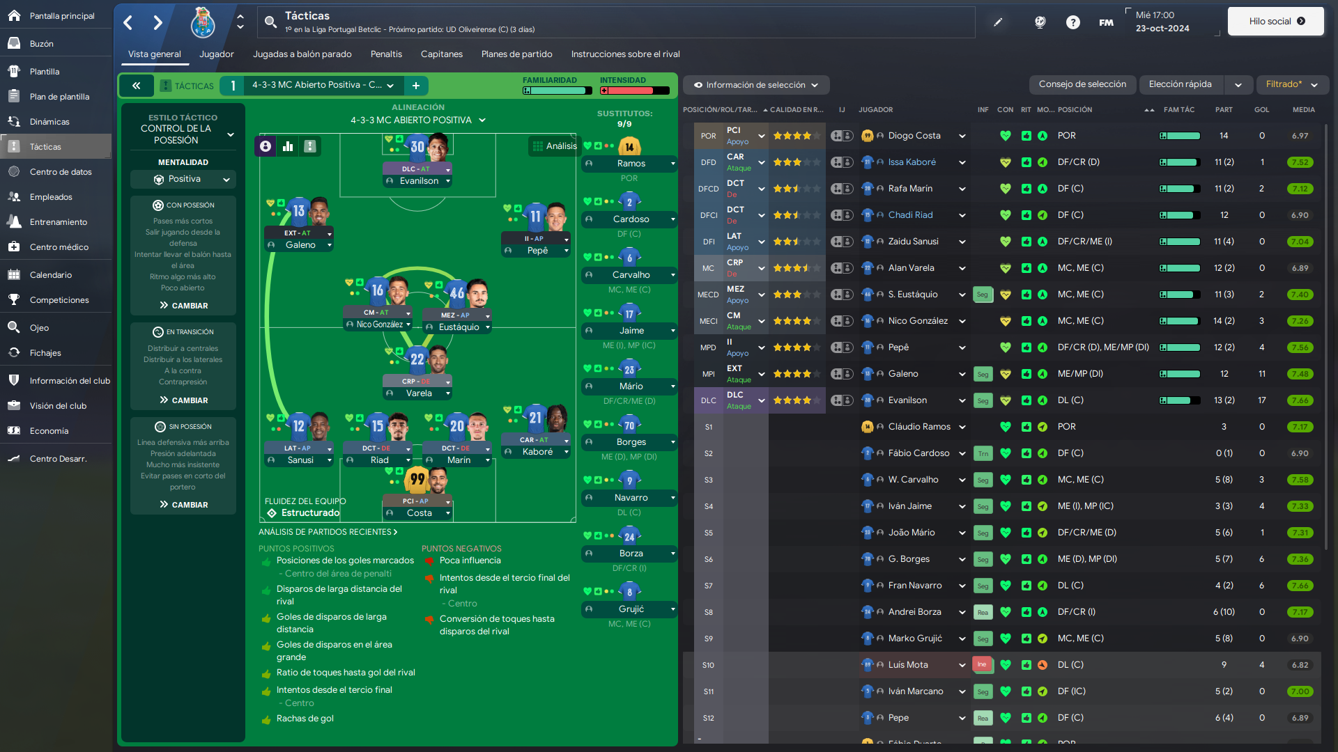 4-3-3 tactic screenshot