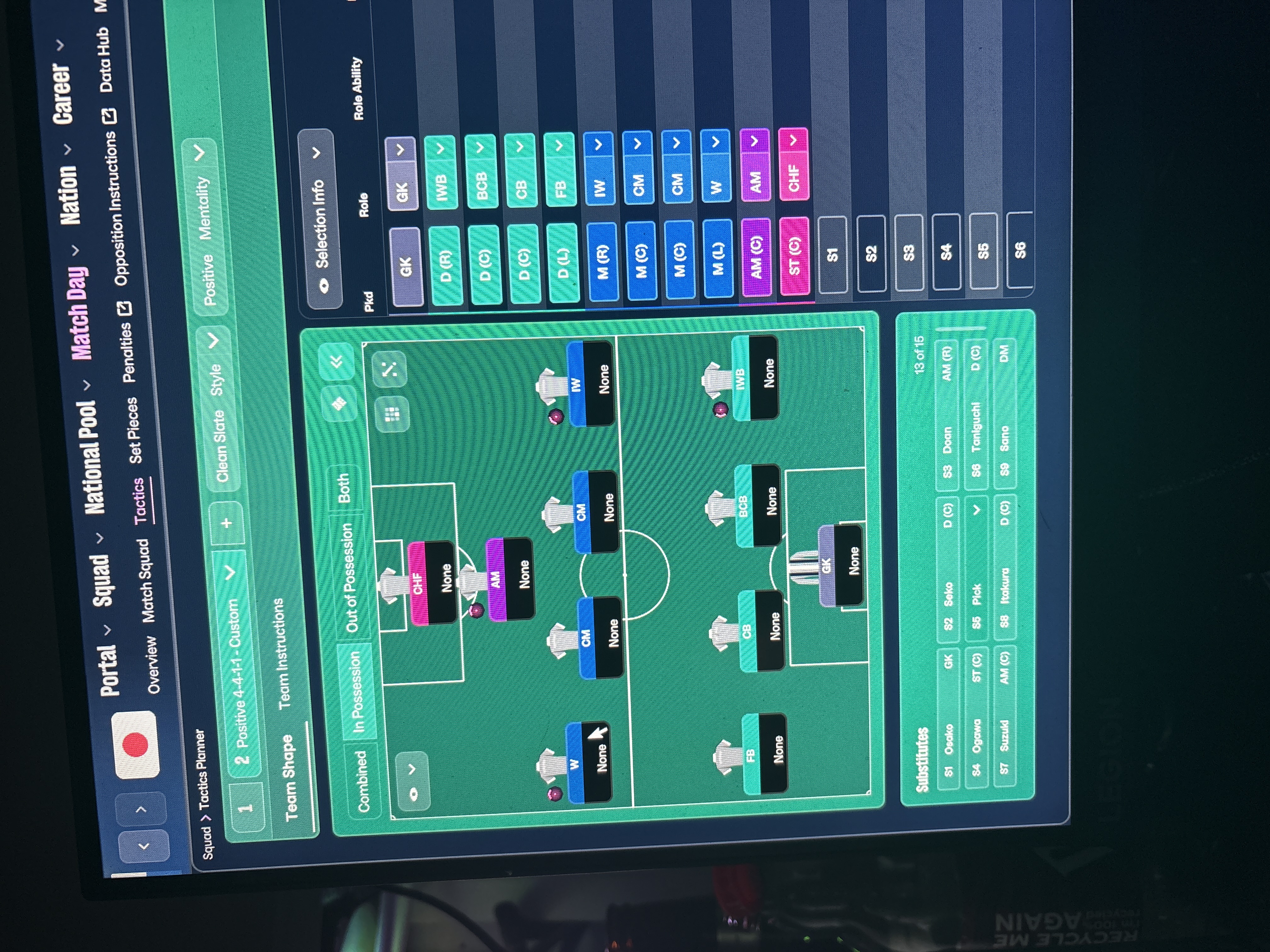 4-4-1-1 tactic